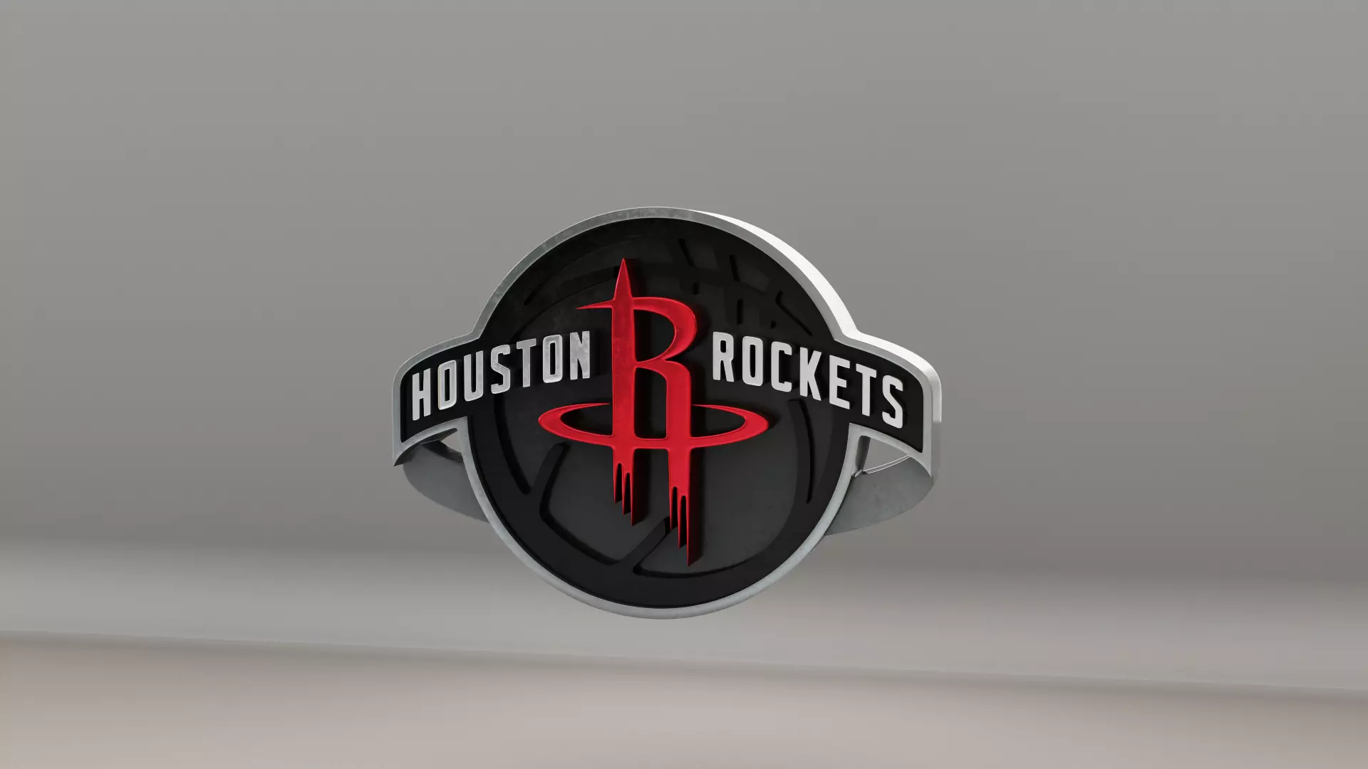 NBA Houston Rockets Logo 3D model_0