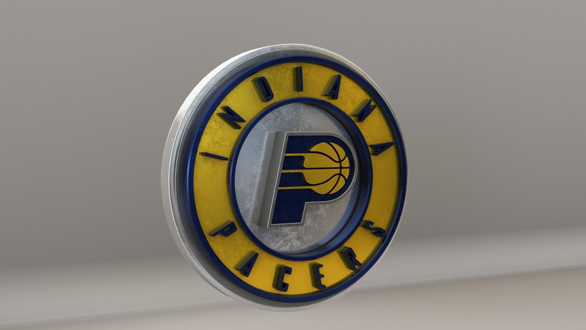 NBA Indiana Pacers Logo 3D model_3