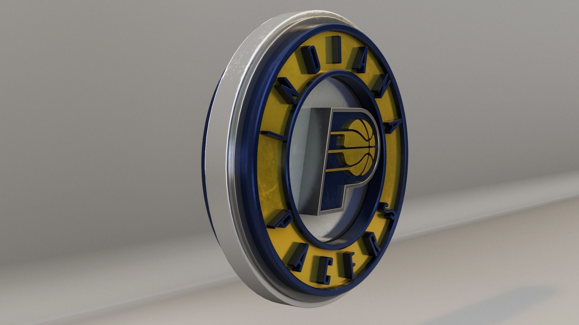 NBA Indiana Pacers Logo 3D model_4