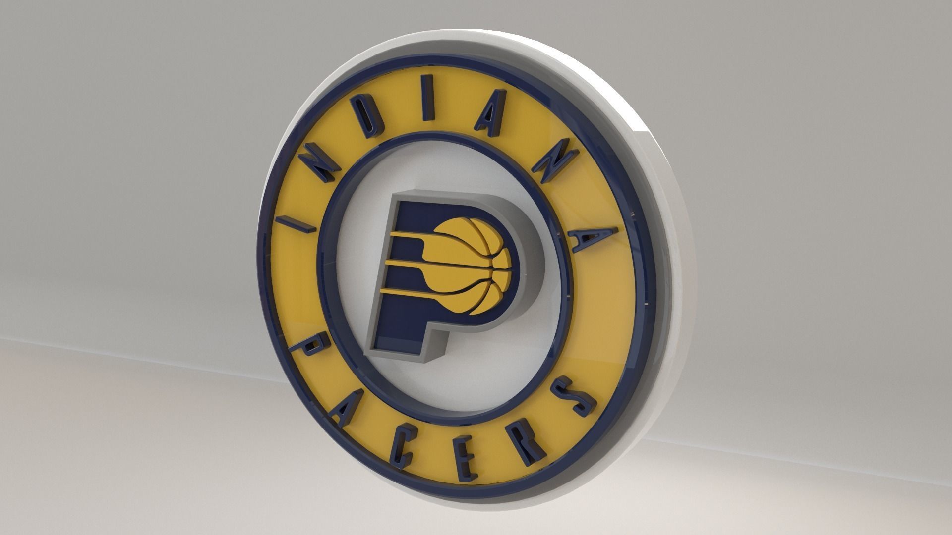 NBA Indiana Pacers Logo 3D model_6