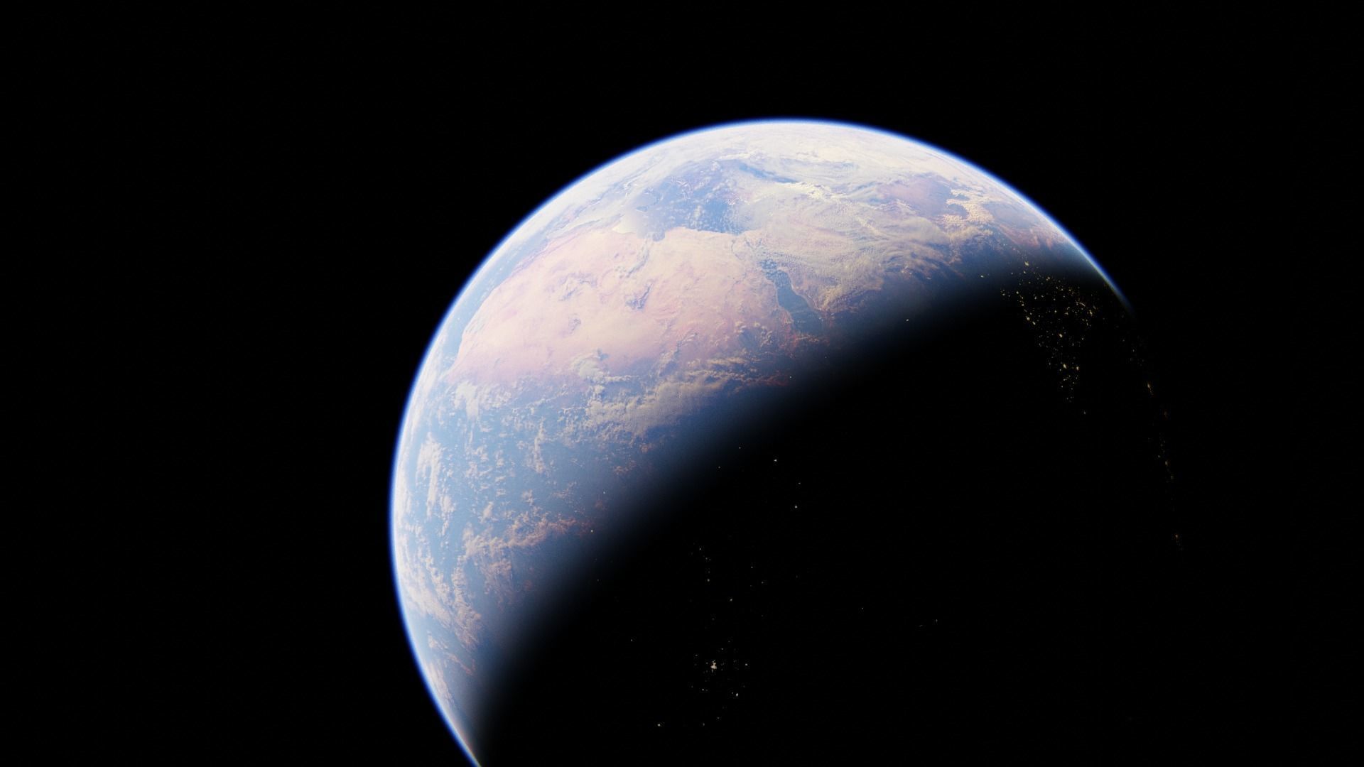 Earth high Photorealistic 16K textures 3D model_11