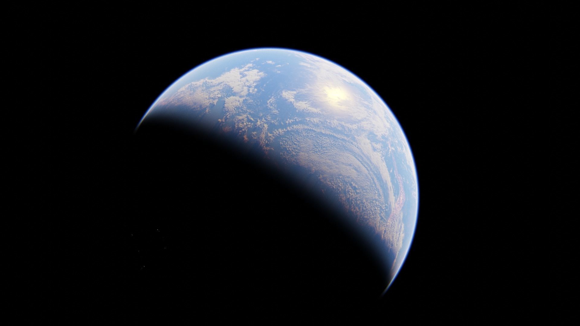 Earth high Photorealistic 16K textures 3D model_13