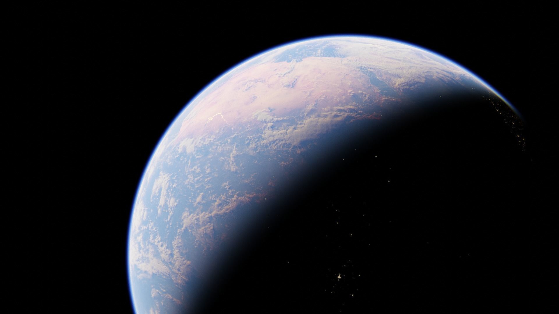 Earth high Photorealistic 16K textures 3D model_7