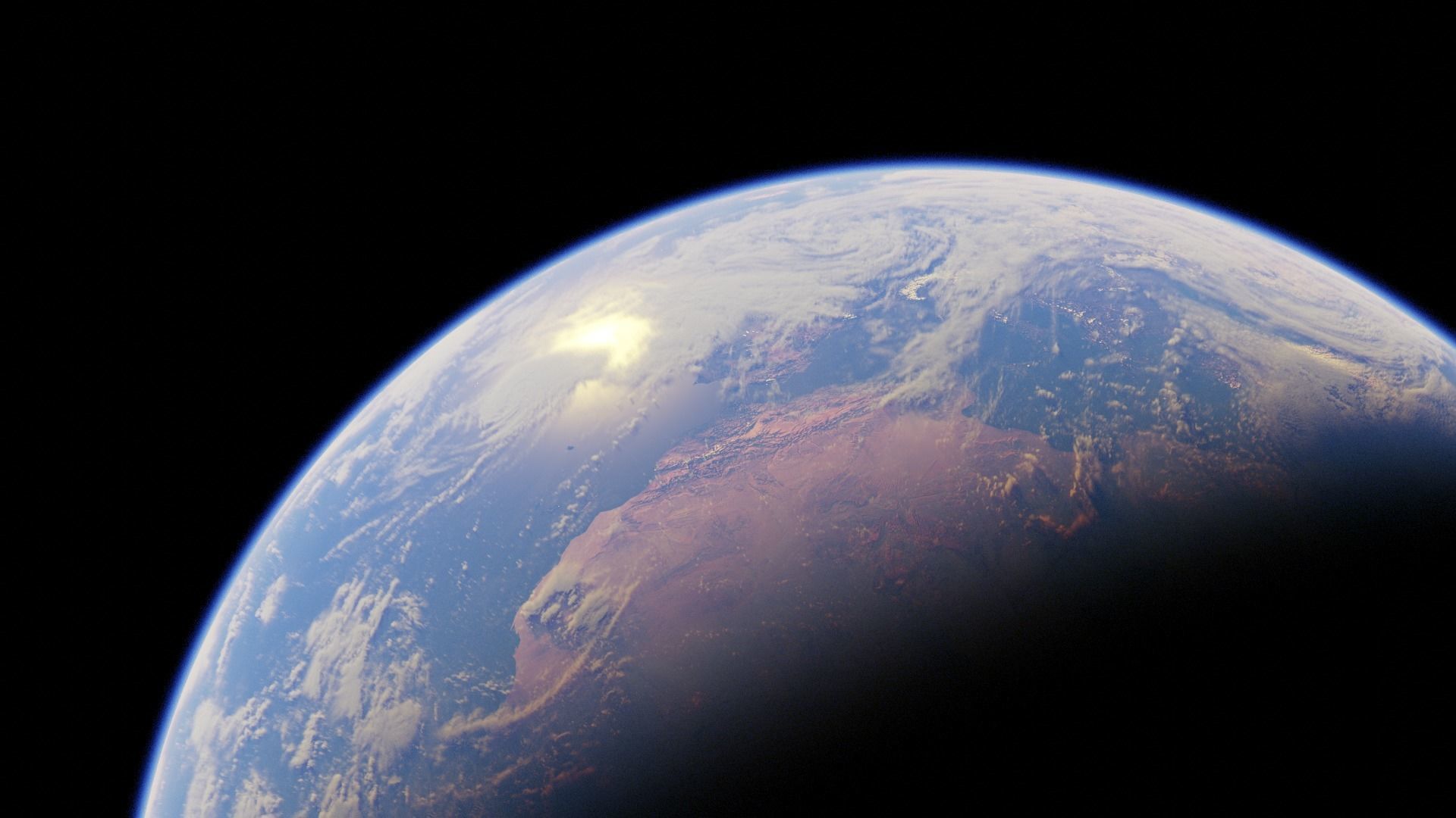 Earth high Photorealistic 16K textures 3D model_4