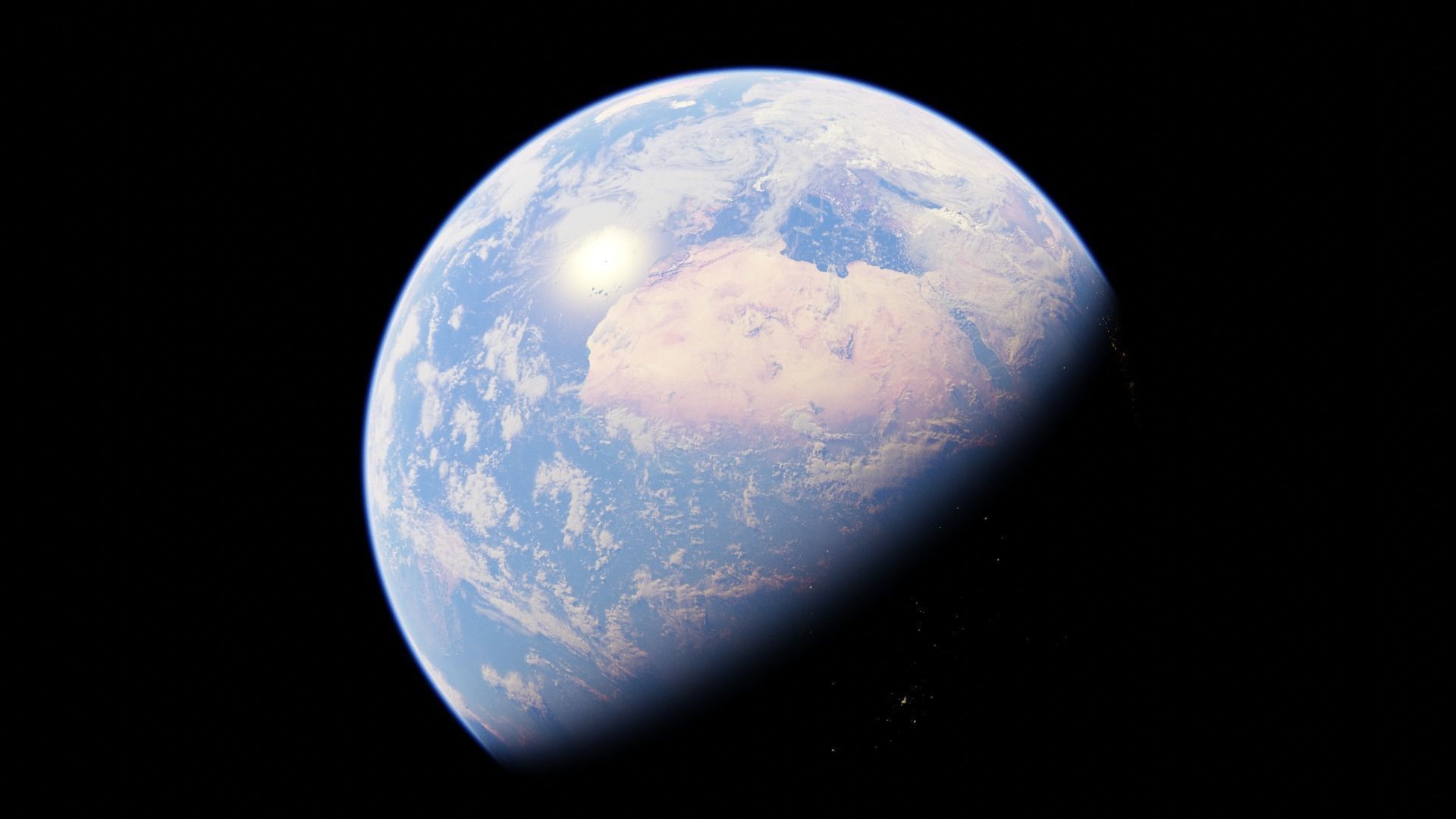 Earth high Photorealistic 16K textures 3D model_16