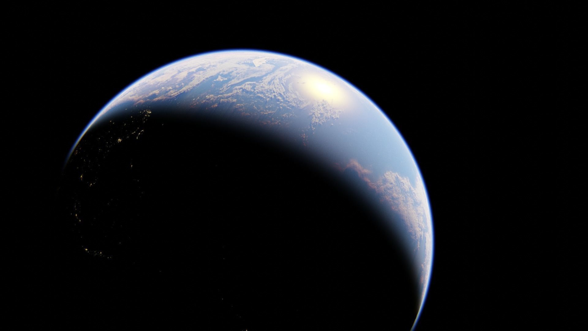 Earth high Photorealistic 16K textures 3D model_15
