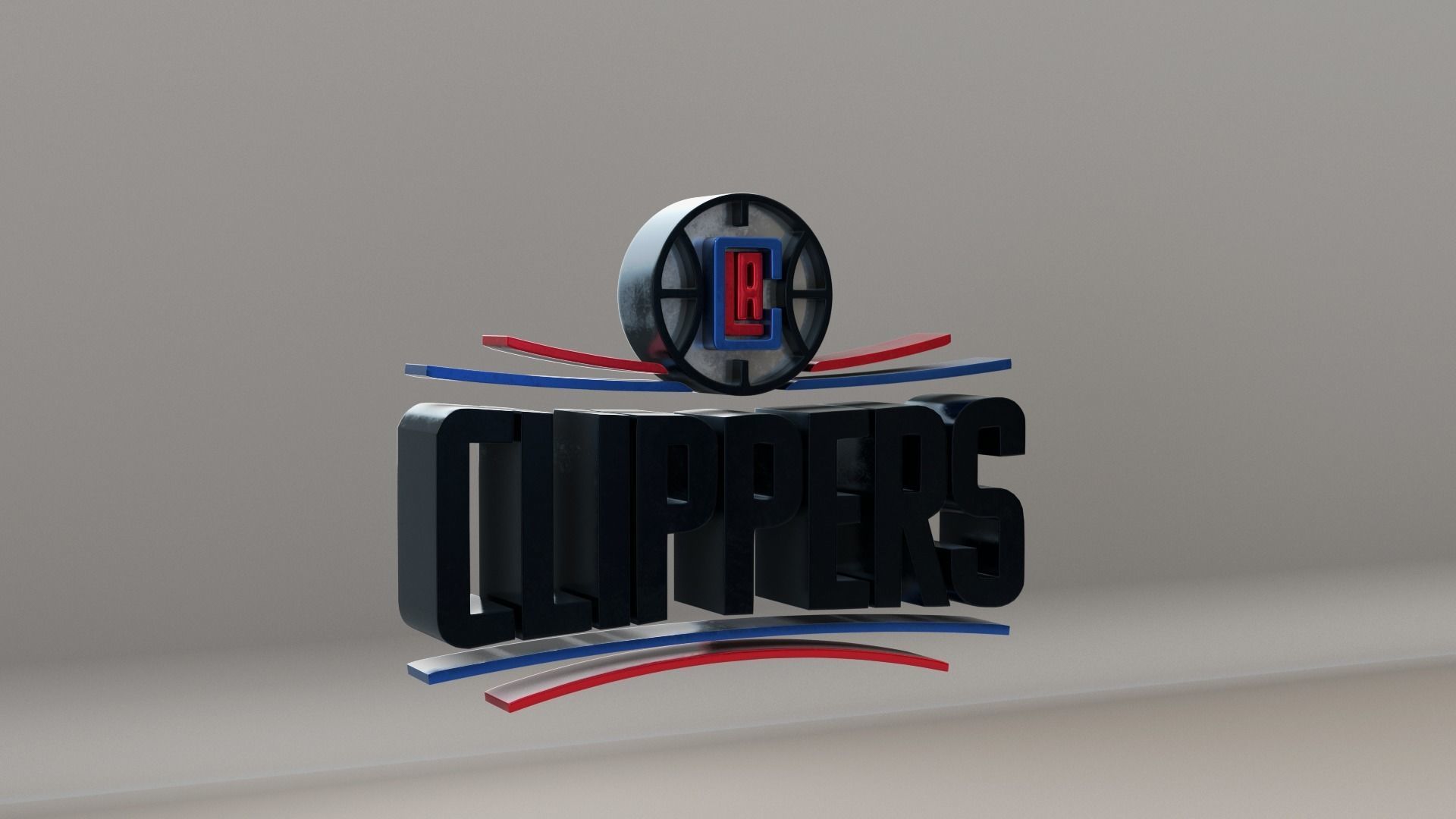 NBA LA Clippers Logo 3D model_3