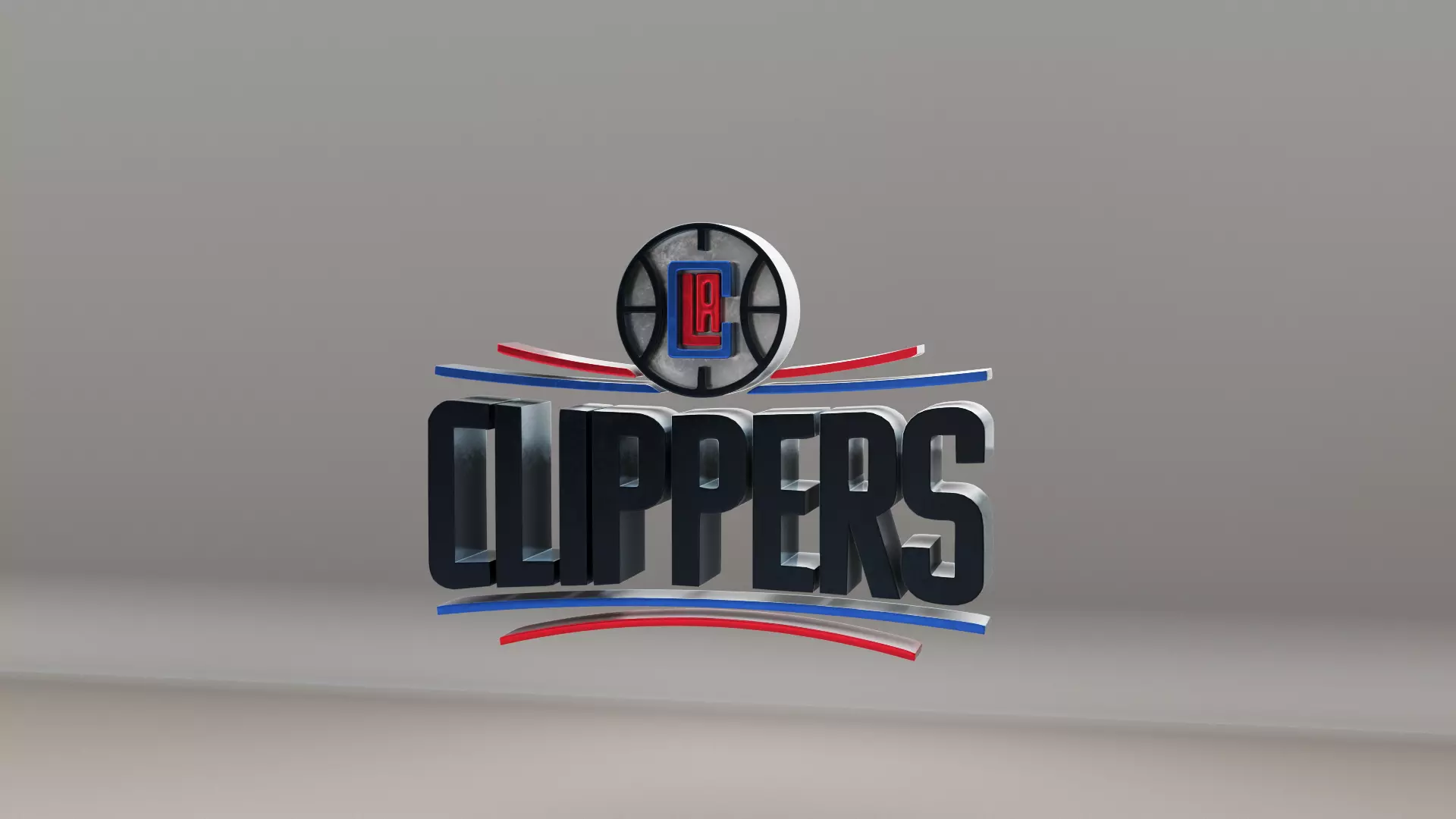NBA LA Clippers Logo 3D model_0