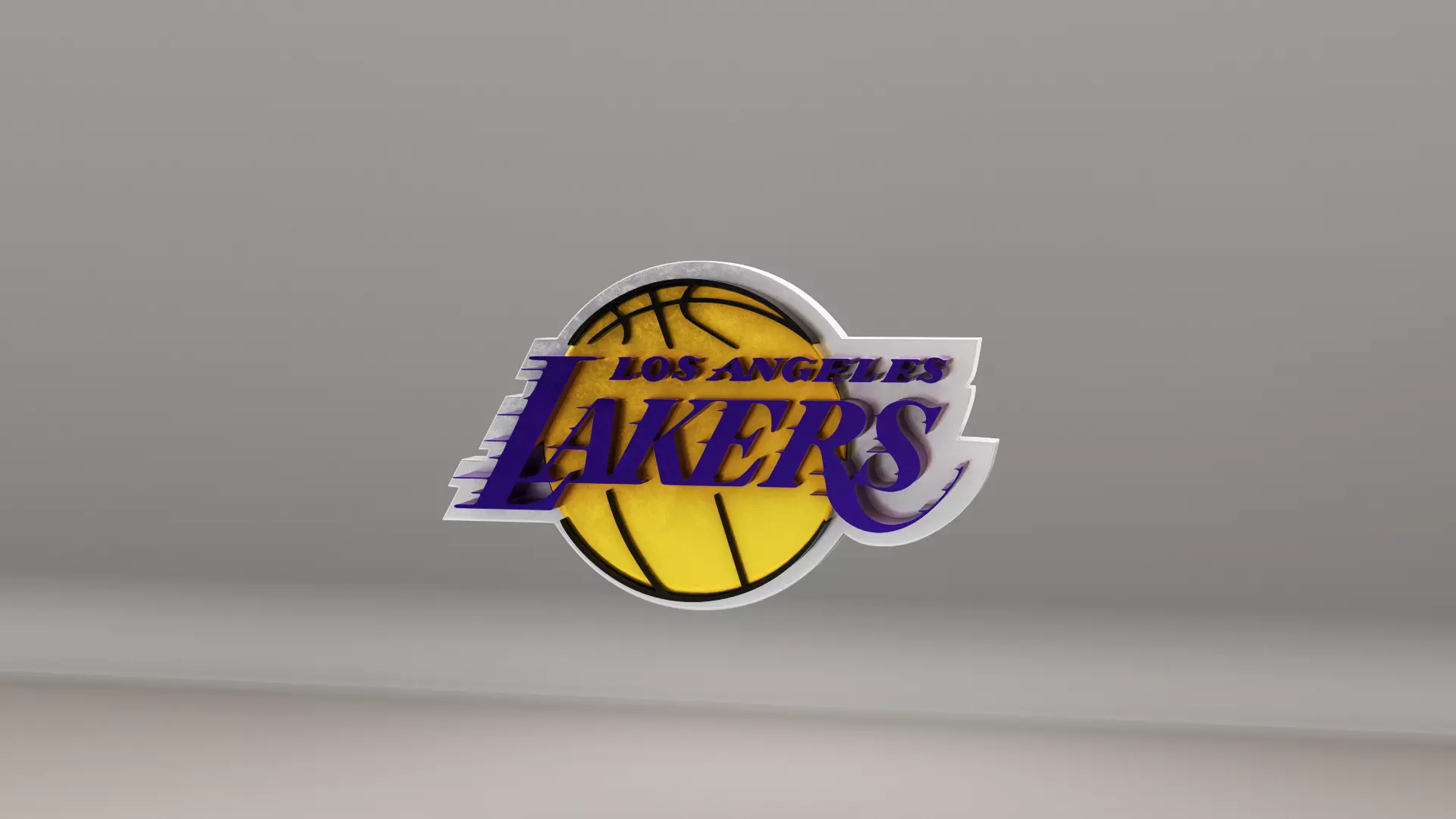 NBA Los Angeles Lakers Logo 3D model_0