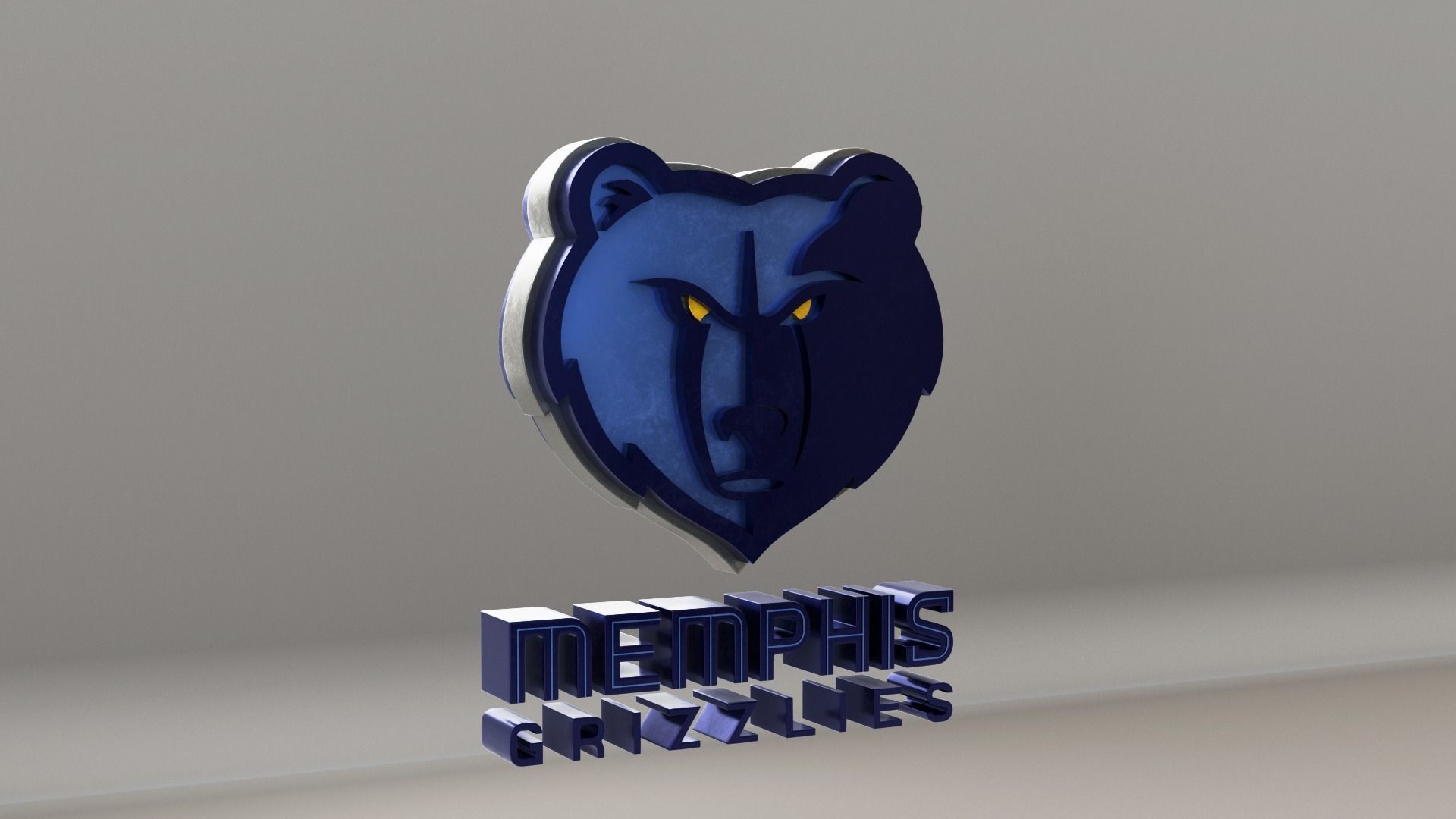 NBA Memphis Grizzlies Logo 3D model_3