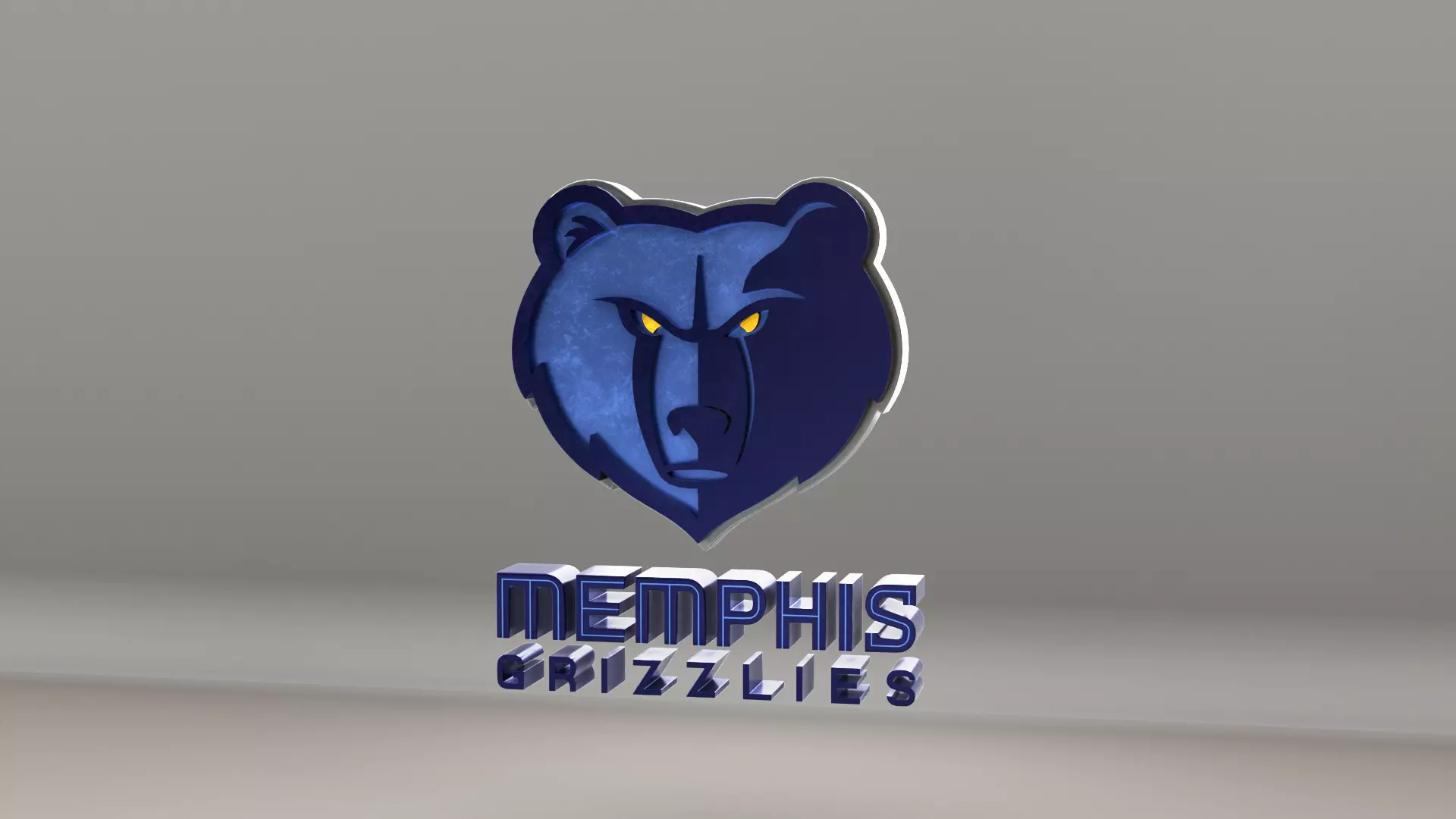 NBA Memphis Grizzlies Logo 3D model_0