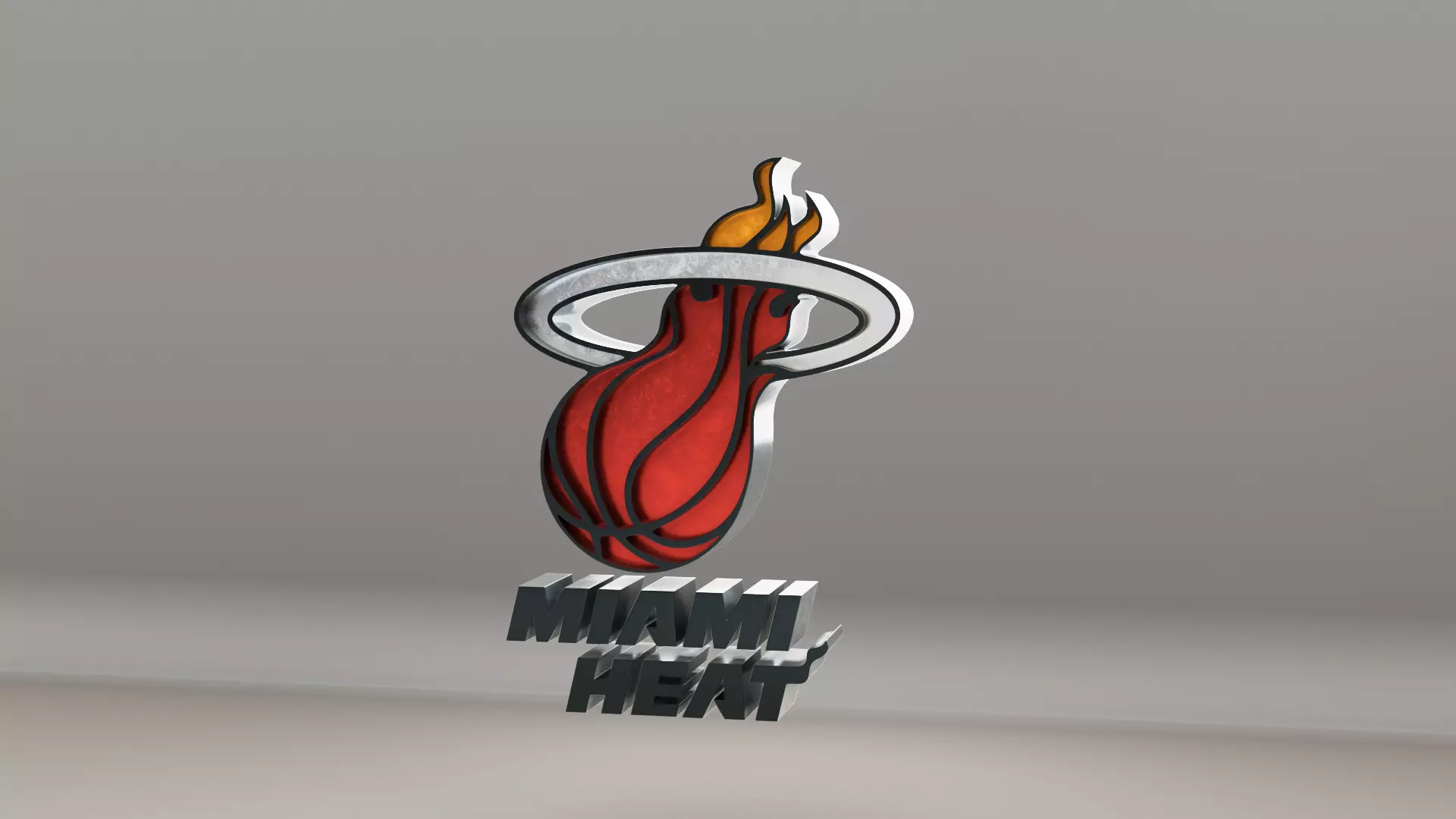 NBA Miami Heat Logo 3D model_0