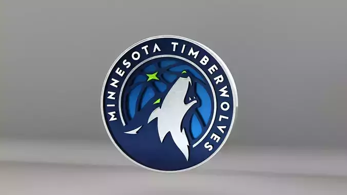 NBA Minessota Timberwolves Logo 3D model