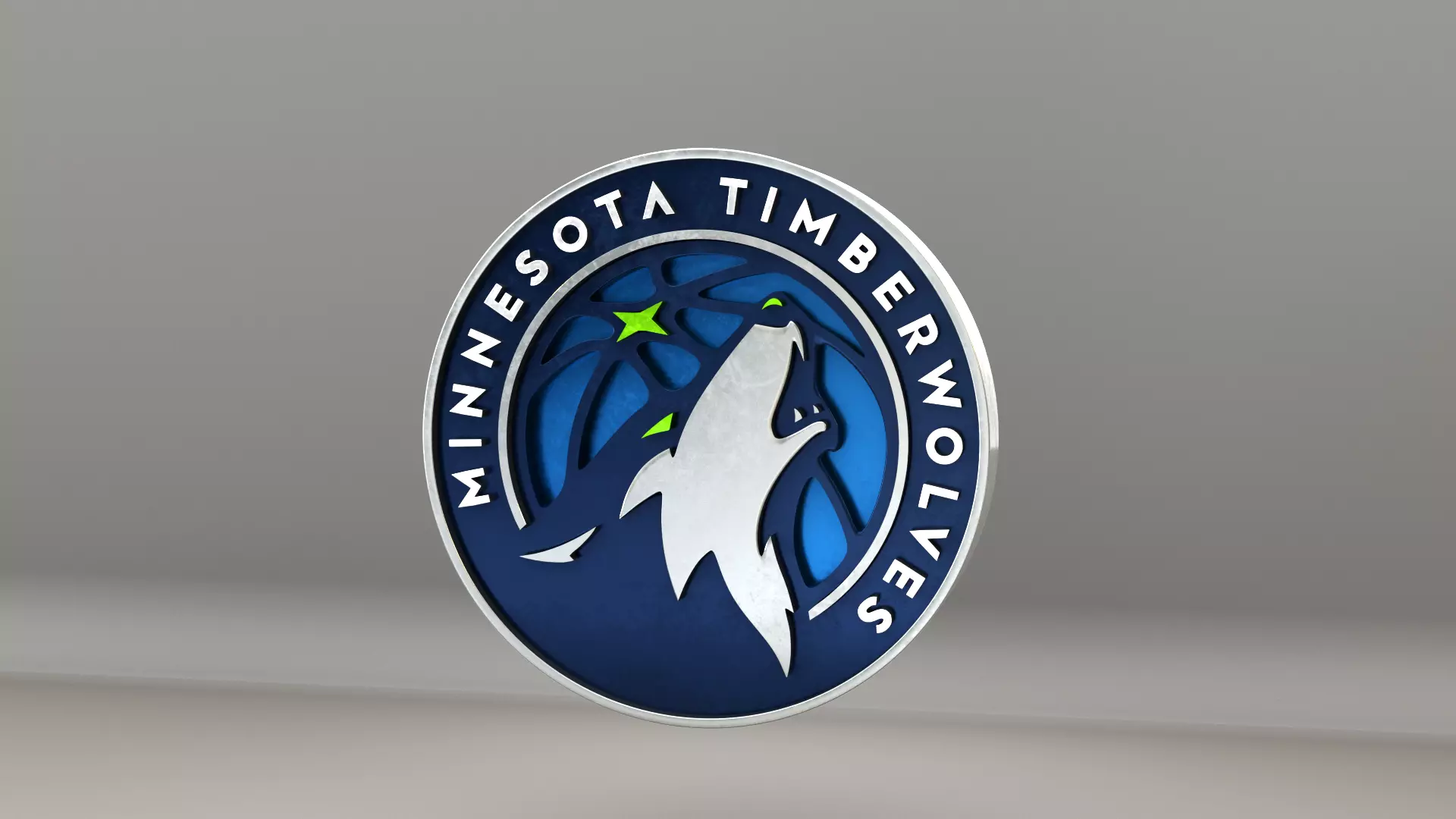 NBA Minessota Timberwolves Logo 3D model_0