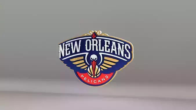 NBA New Orleans Pelicans Logo 3D model