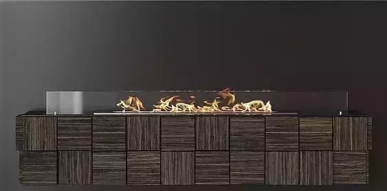 Modern Glass Fireplace 