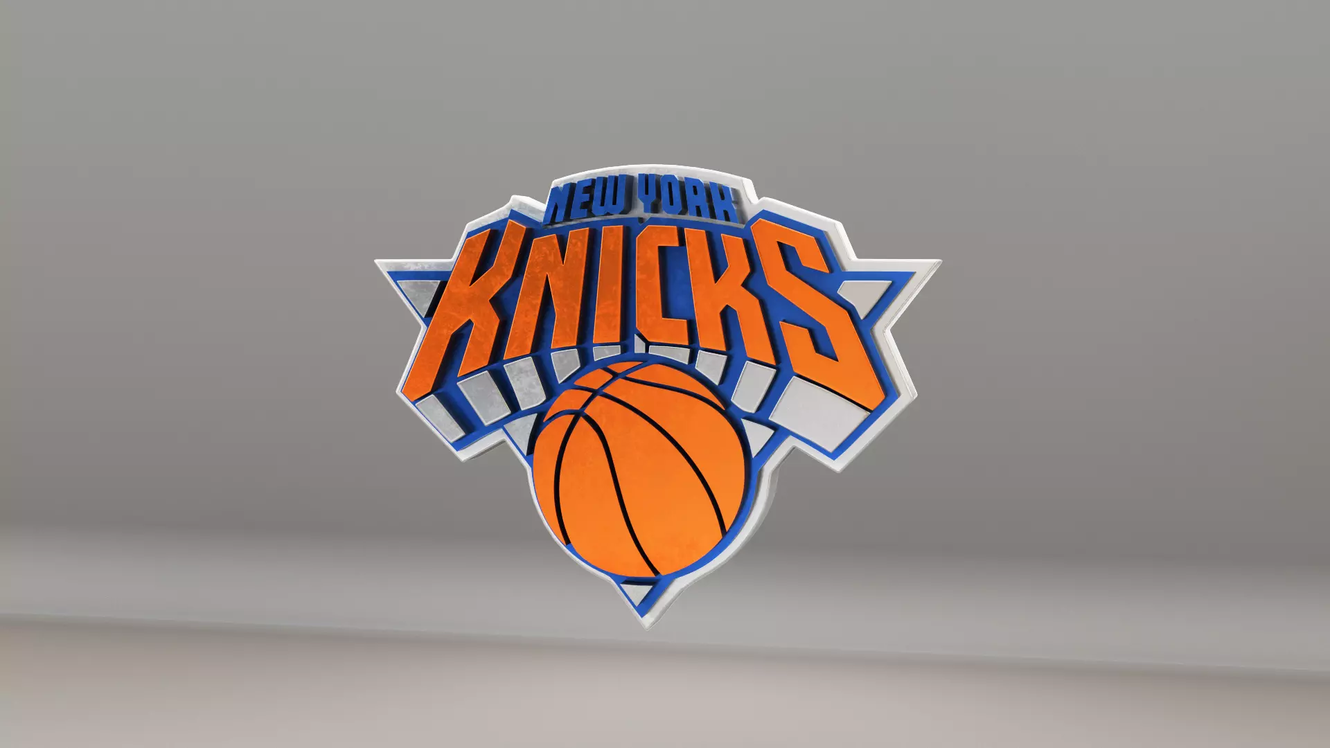 NBA New York Knicks Logo 3D model_0