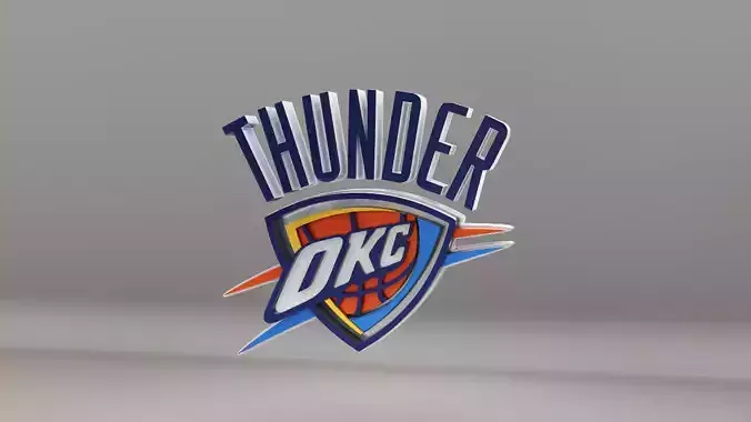 NBA Oklahoma City Thunder Logo 3D model