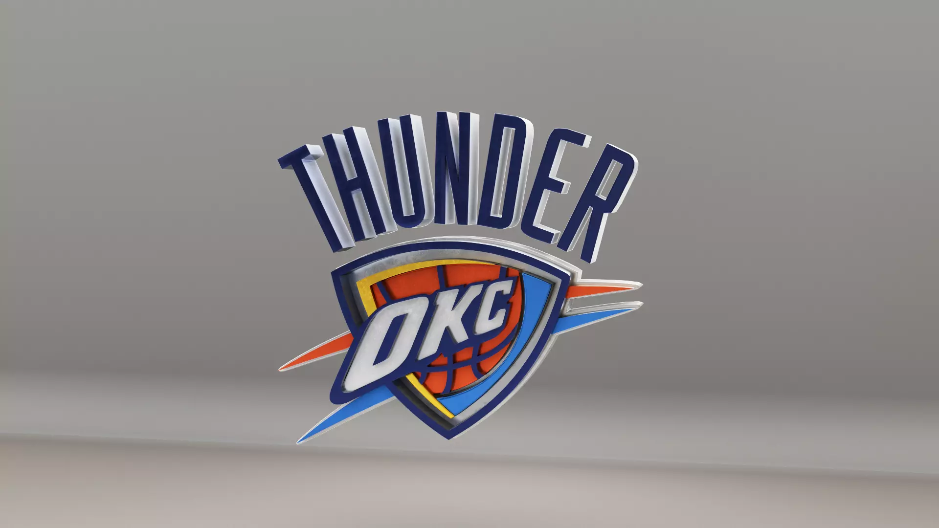 NBA Oklahoma City Thunder Logo 3D model_0