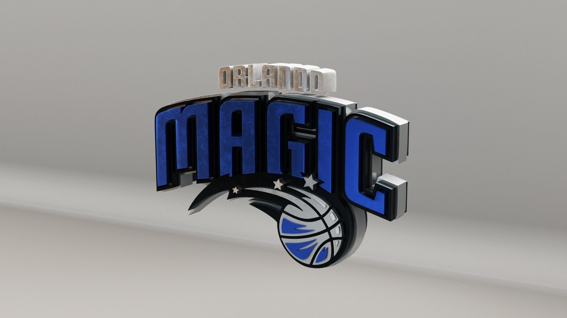 NBA Orlando Magic Logo 3D model_2