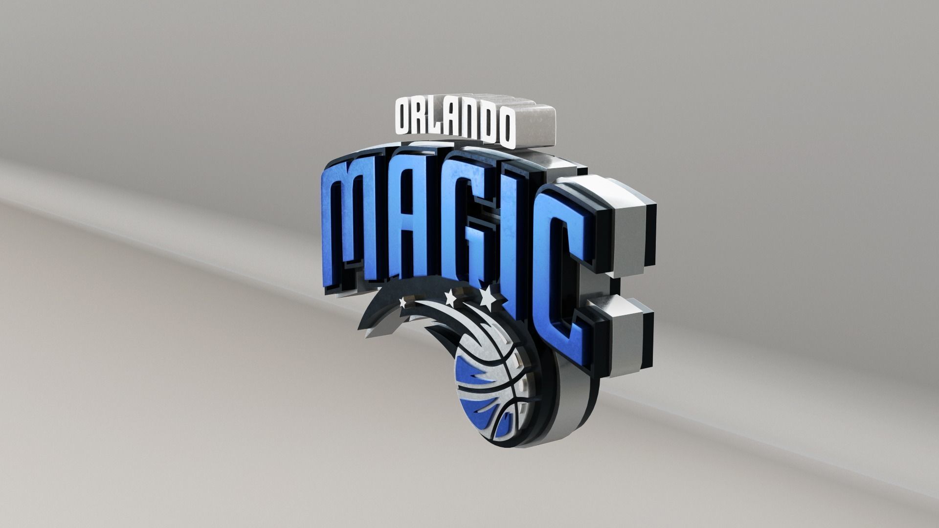 NBA Orlando Magic Logo 3D model_5
