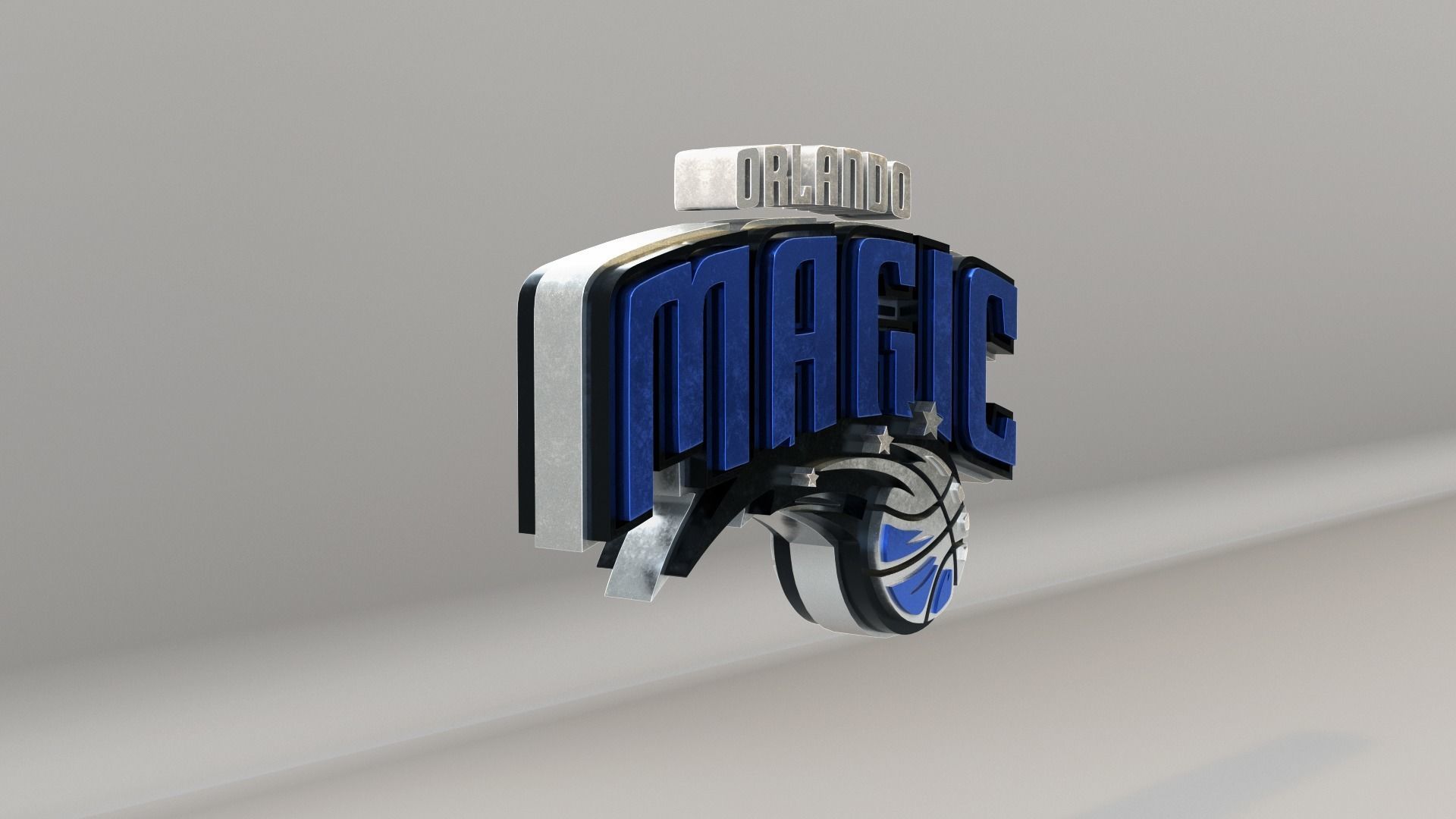 NBA Orlando Magic Logo 3D model_4