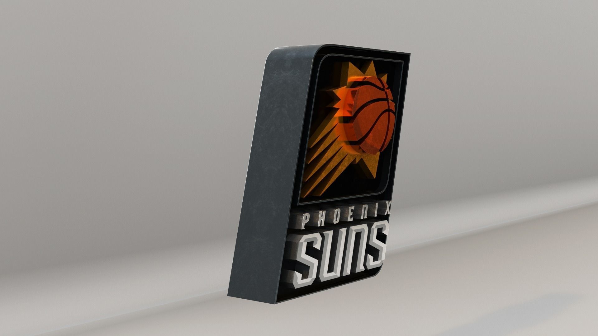 NBA Phoenix Suns Logo 3D model_4