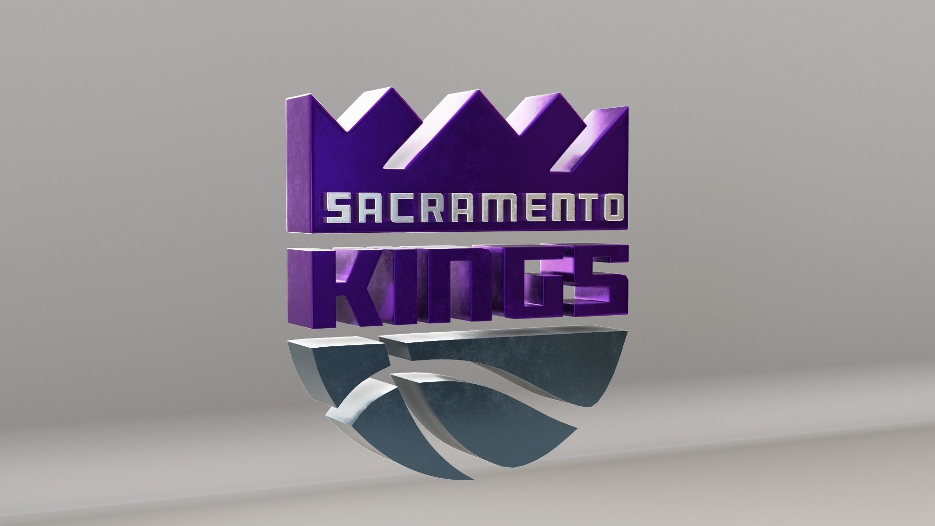 NBA Sacramento Kings Logo 3D model_3