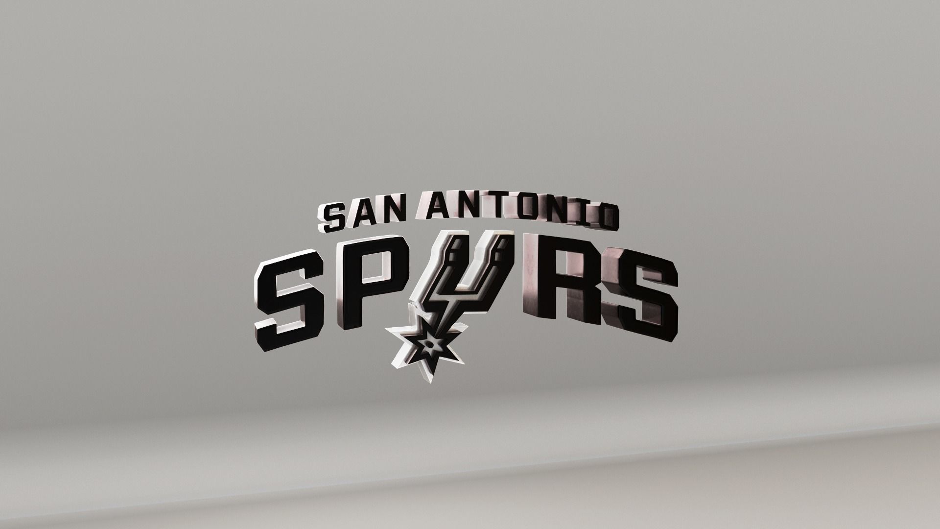 NBA San Antonio Spurs Logo 3D model_3