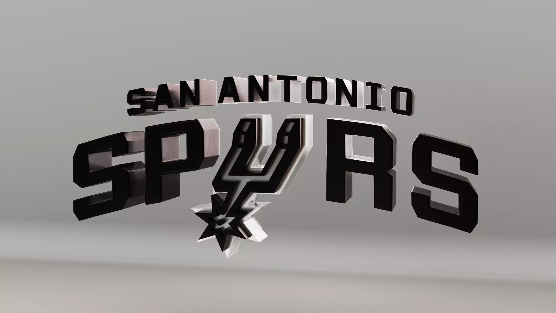 NBA San Antonio Spurs Logo 3D model_0