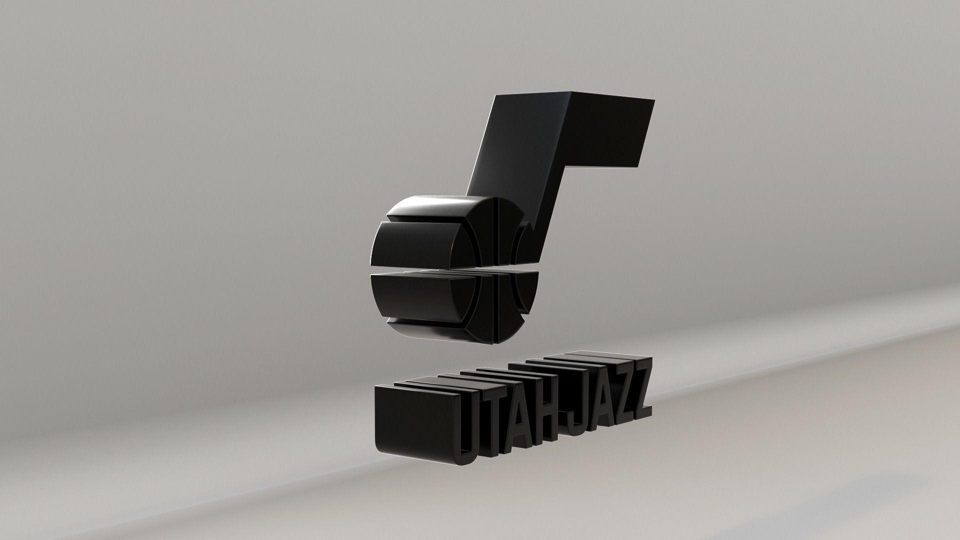 NBA Utah Jazz Logo 3D model_4