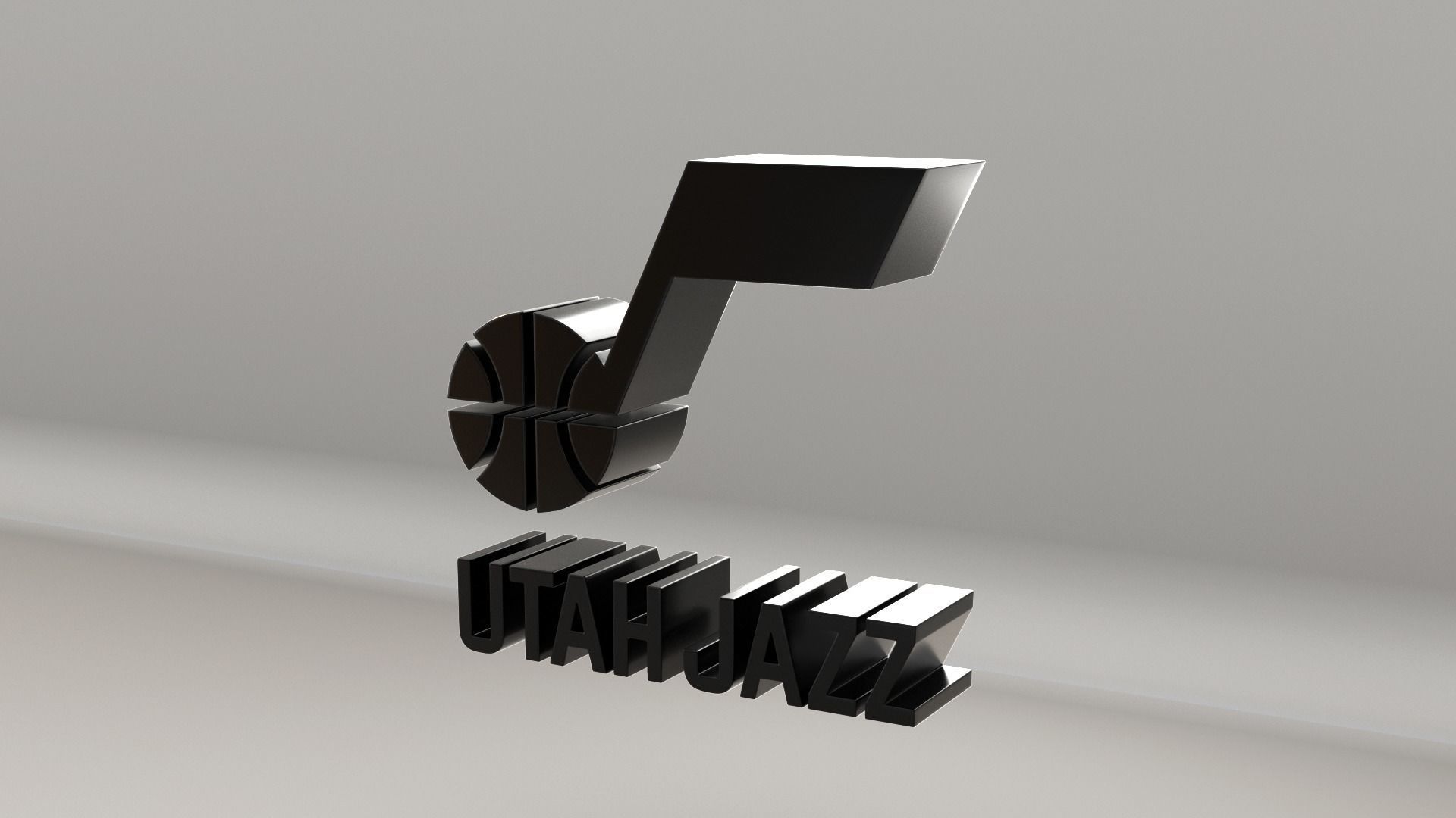 NBA Utah Jazz Logo 3D model_2