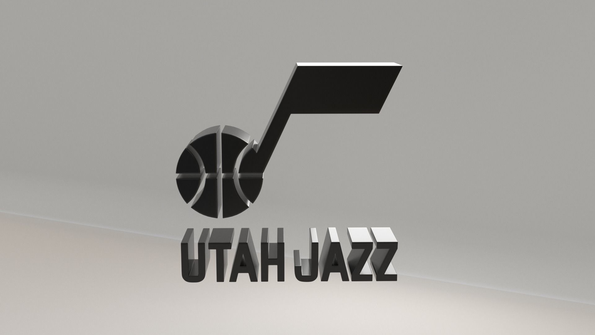 NBA Utah Jazz Logo 3D model_6