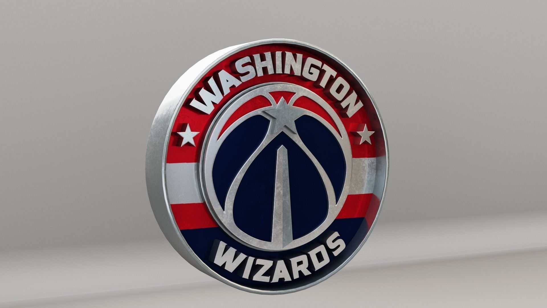 NBA Washington Wizards Logo 3D model_3
