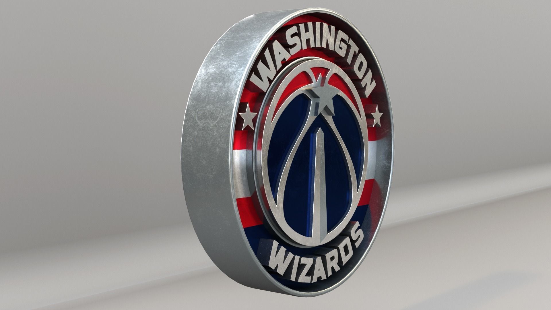NBA Washington Wizards Logo 3D model_4