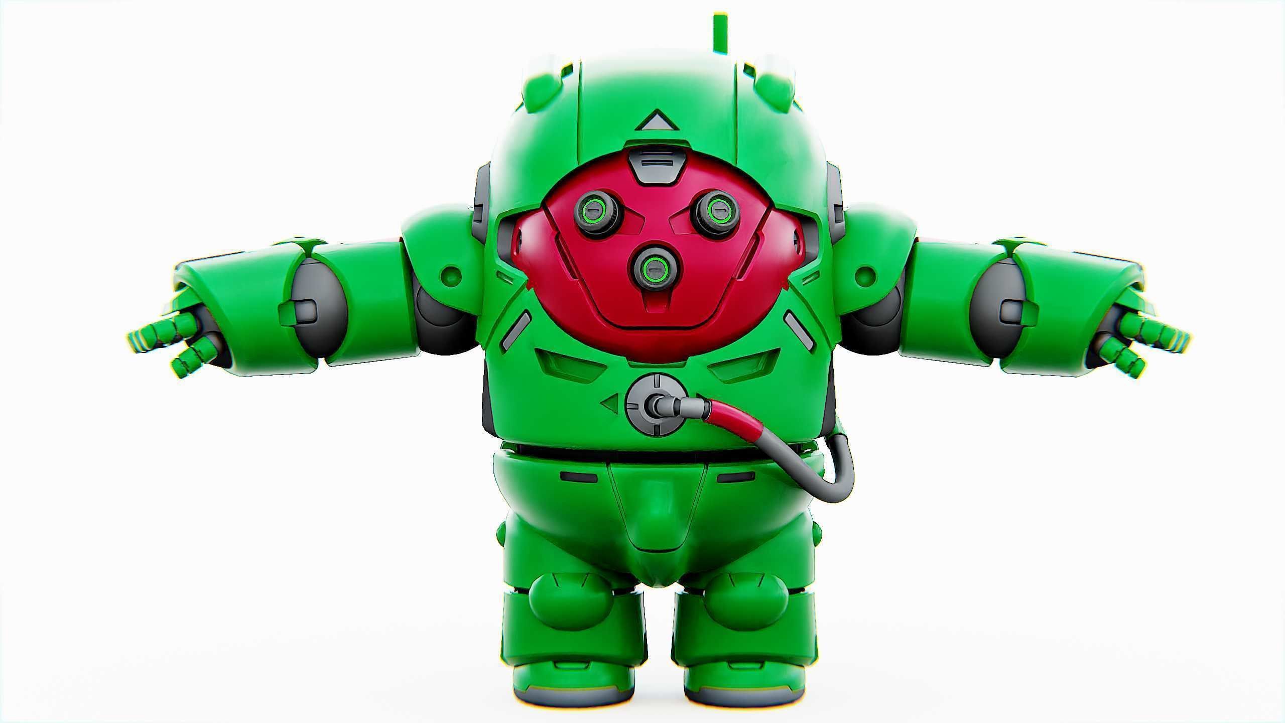 AMONG US CHARACTER-D  Rigged for Unreal Engine - Unity - MIXAMO  3D model_30