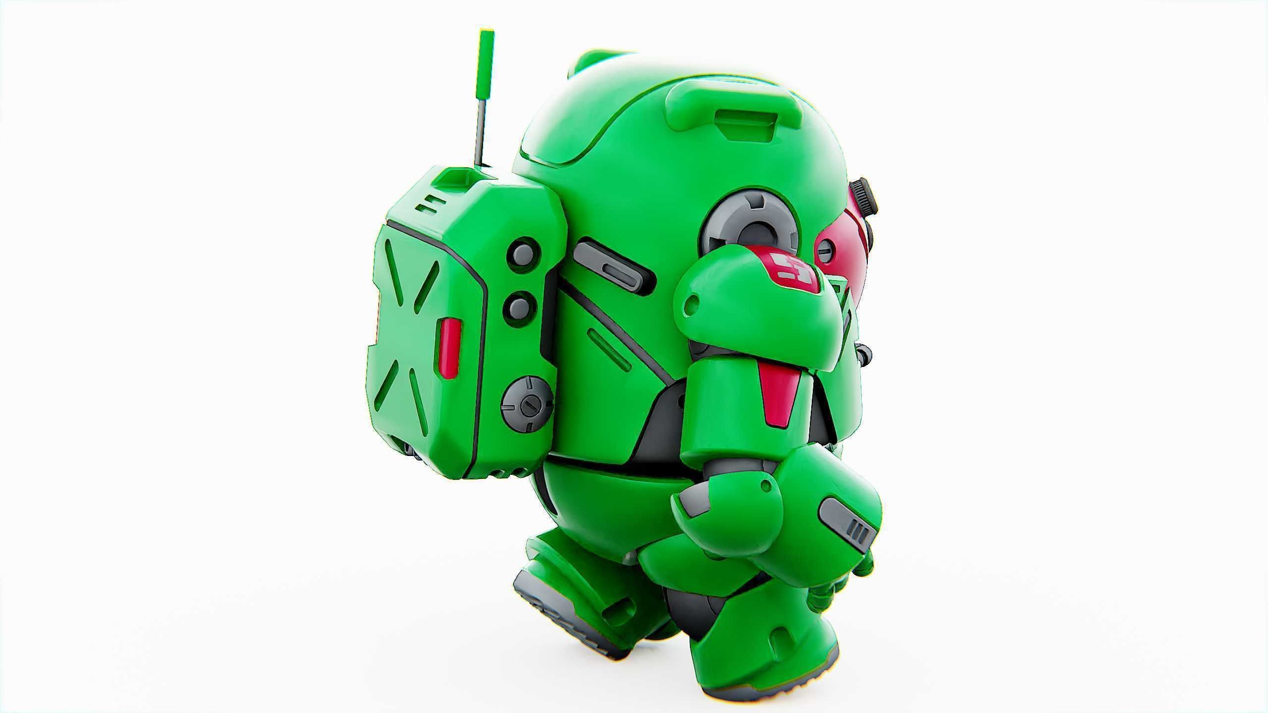 AMONG US CHARACTER-D  Rigged for Unreal Engine - Unity - MIXAMO  3D model_13