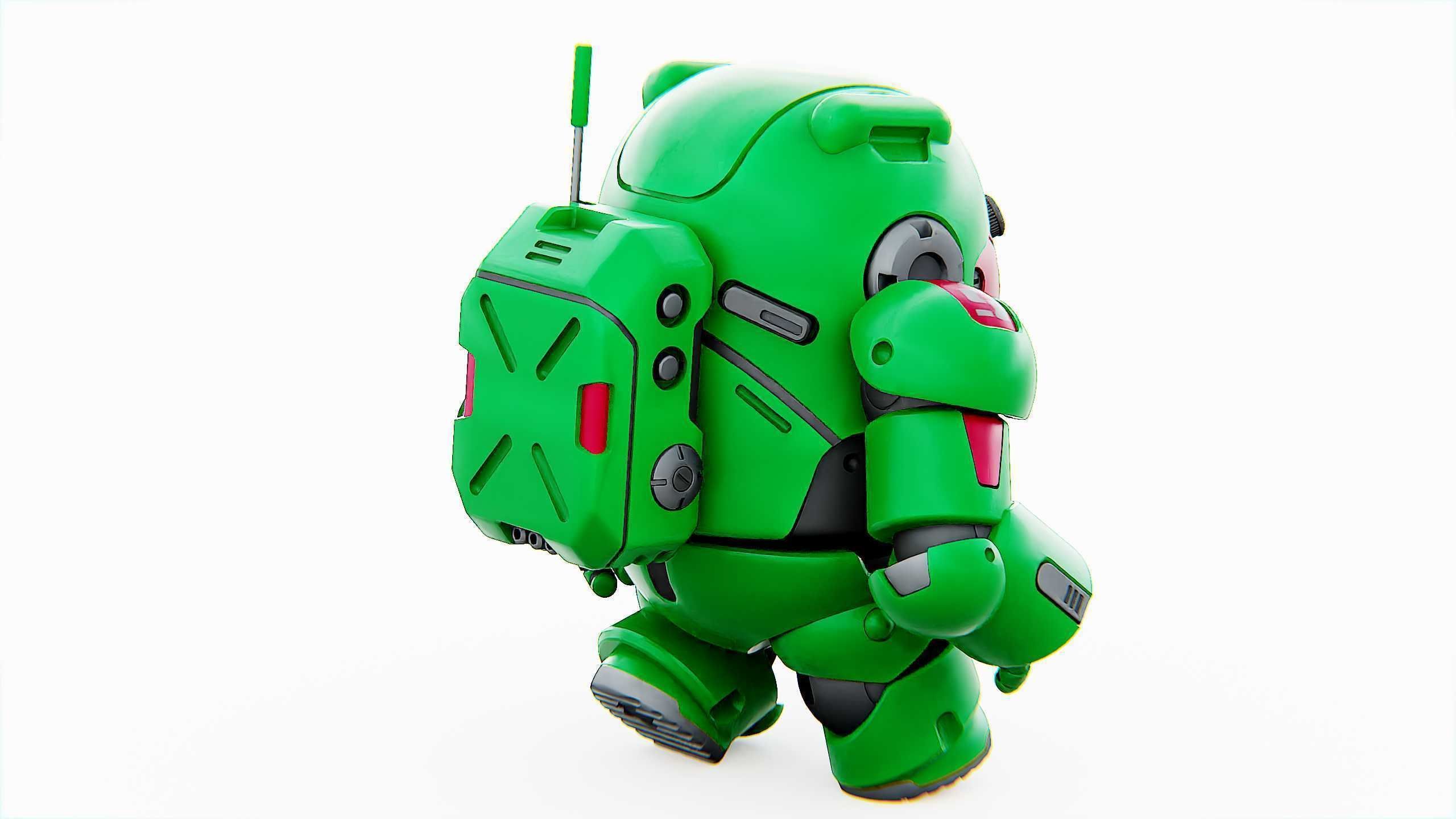 AMONG US CHARACTER-D  Rigged for Unreal Engine - Unity - MIXAMO  3D model_14