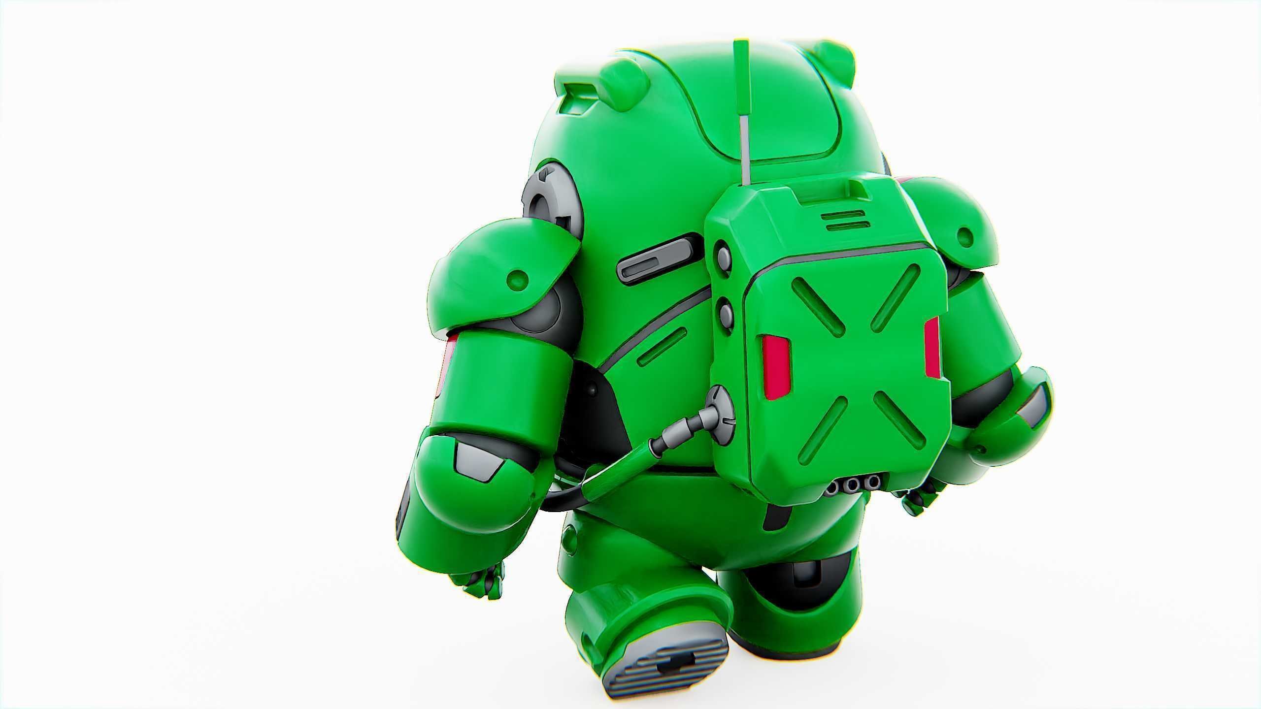 AMONG US CHARACTER-D  Rigged for Unreal Engine - Unity - MIXAMO  3D model_19