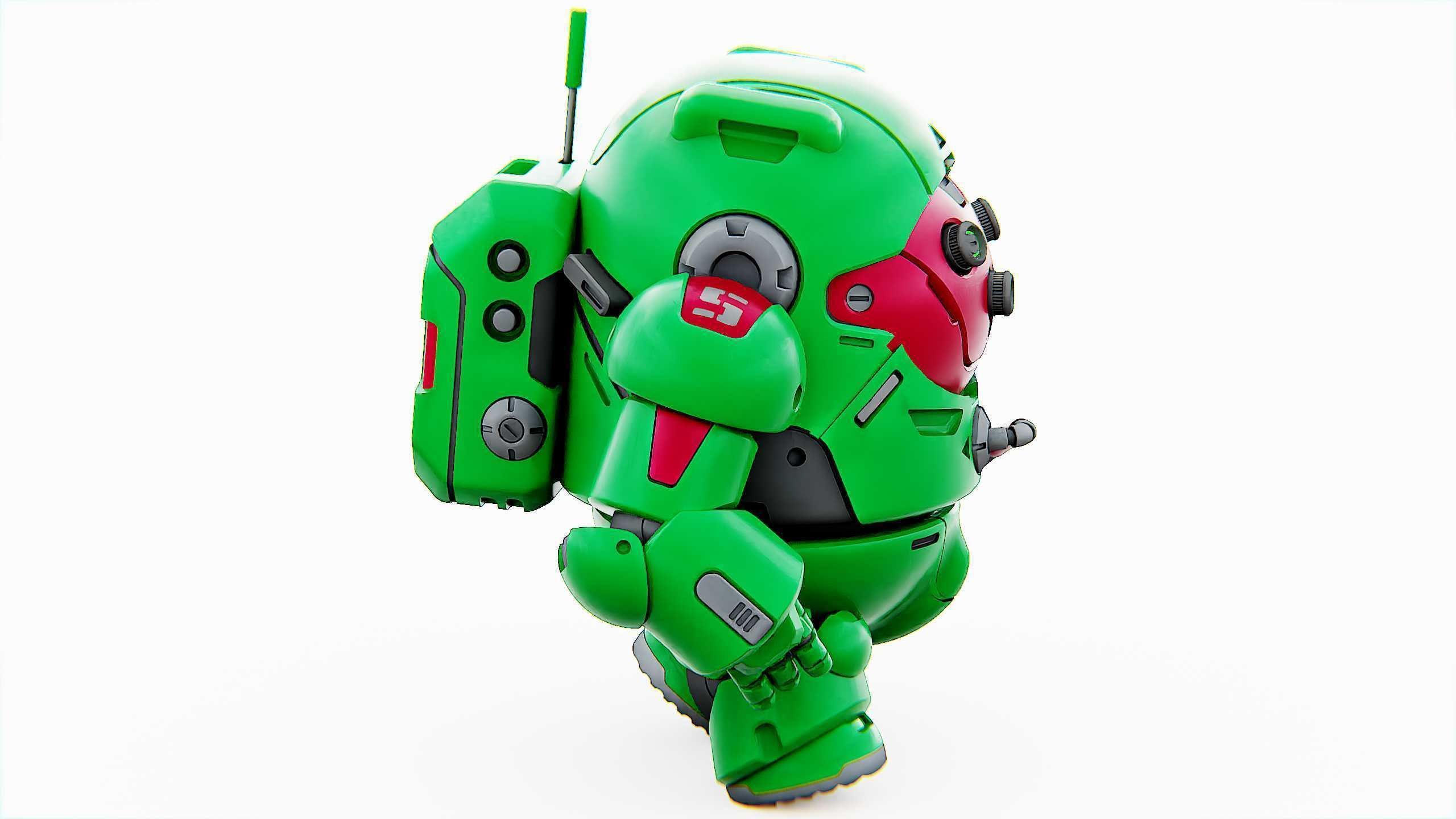 AMONG US CHARACTER-D  Rigged for Unreal Engine - Unity - MIXAMO  3D model_10