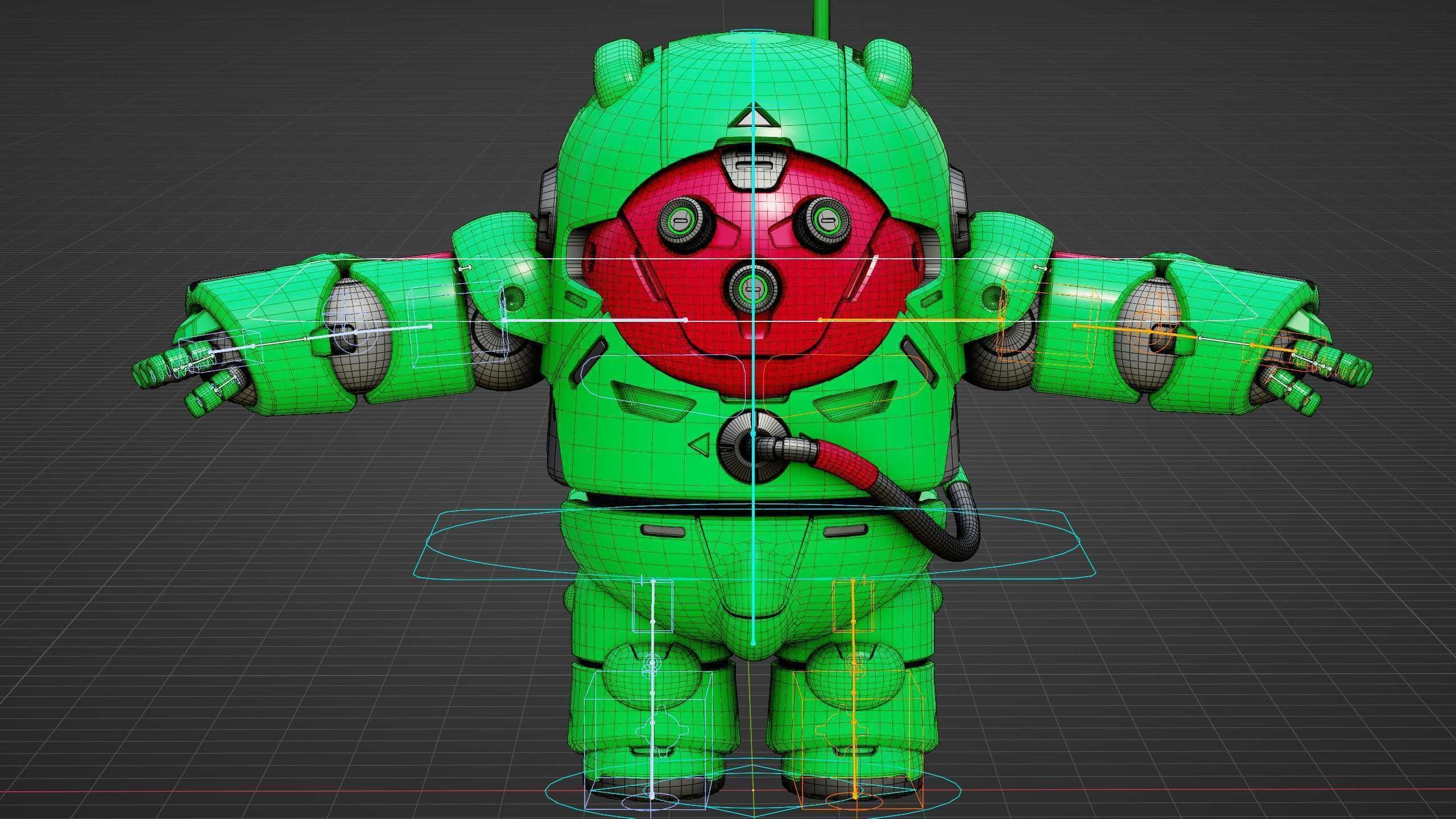 AMONG US CHARACTER-D  Rigged for Unreal Engine - Unity - MIXAMO  3D model_39