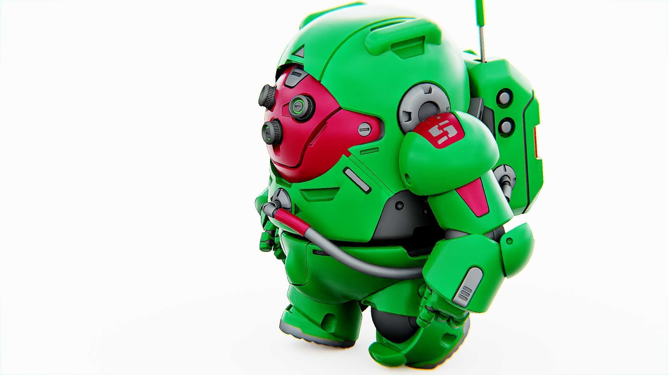 AMONG US CHARACTER-D  Rigged for Unreal Engine - Unity - MIXAMO  3D model_22