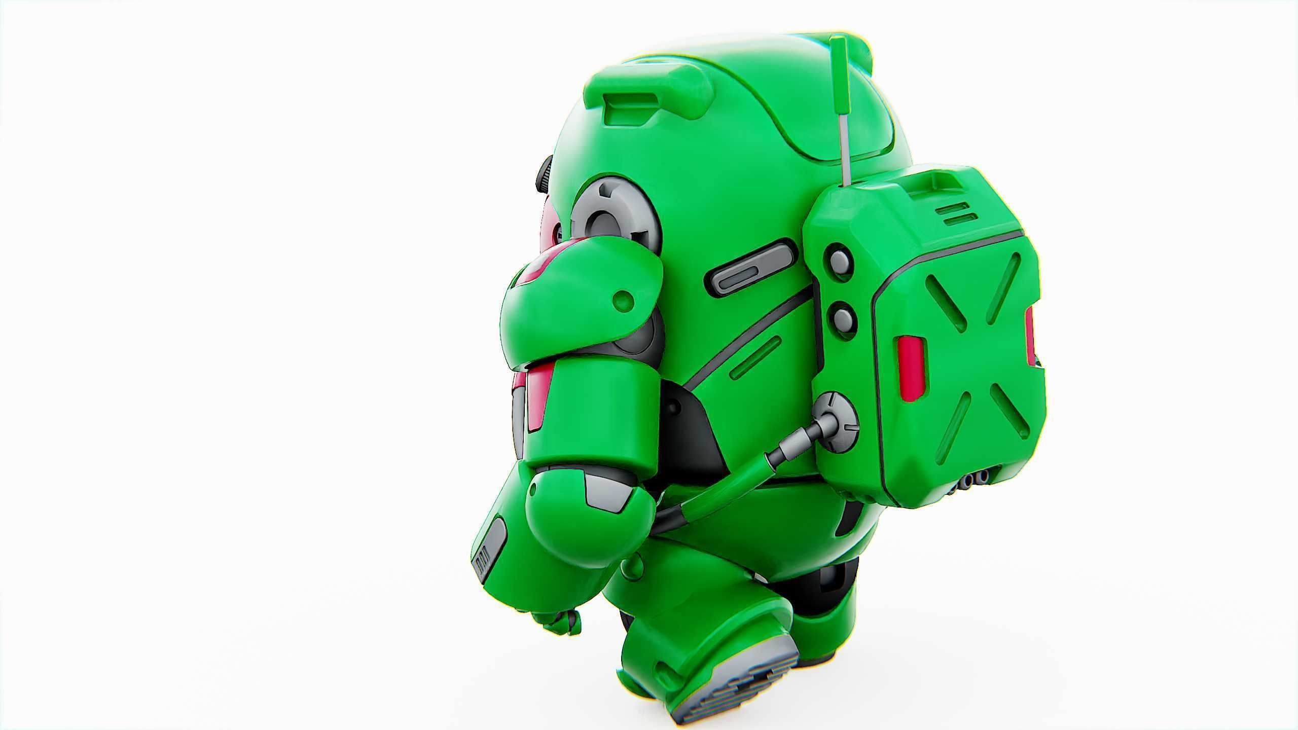 AMONG US CHARACTER-D  Rigged for Unreal Engine - Unity - MIXAMO  3D model_20