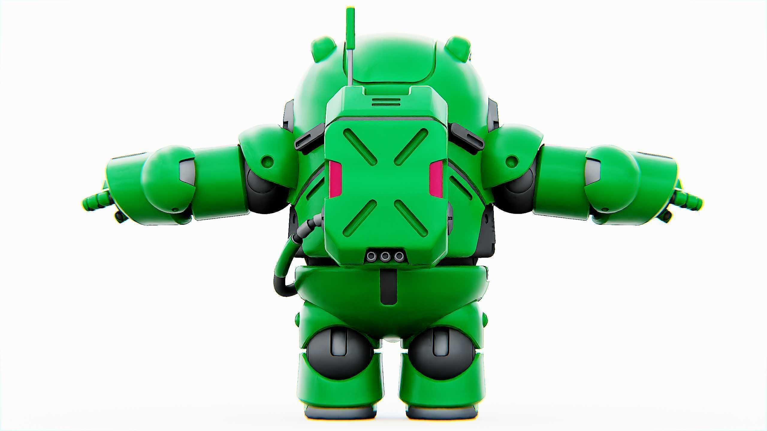 AMONG US CHARACTER-D  Rigged for Unreal Engine - Unity - MIXAMO  3D model_31