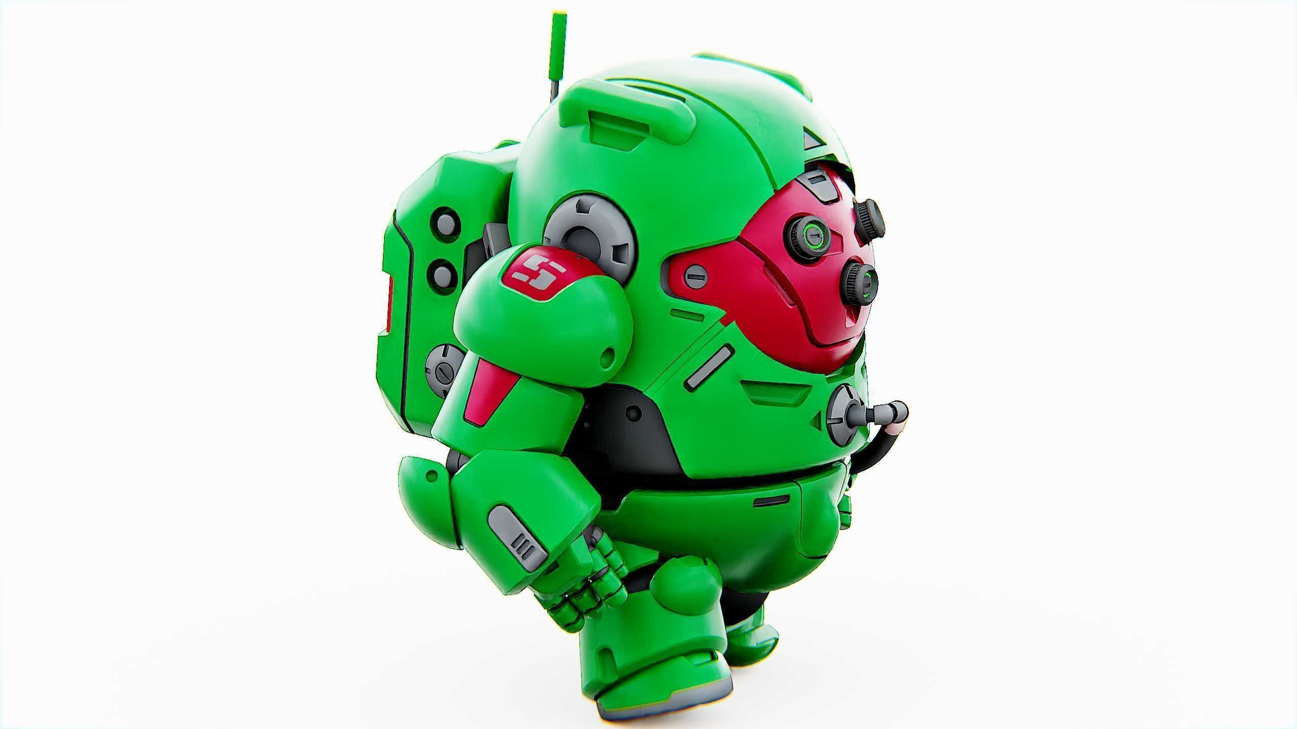 AMONG US CHARACTER-D  Rigged for Unreal Engine - Unity - MIXAMO  3D model_8