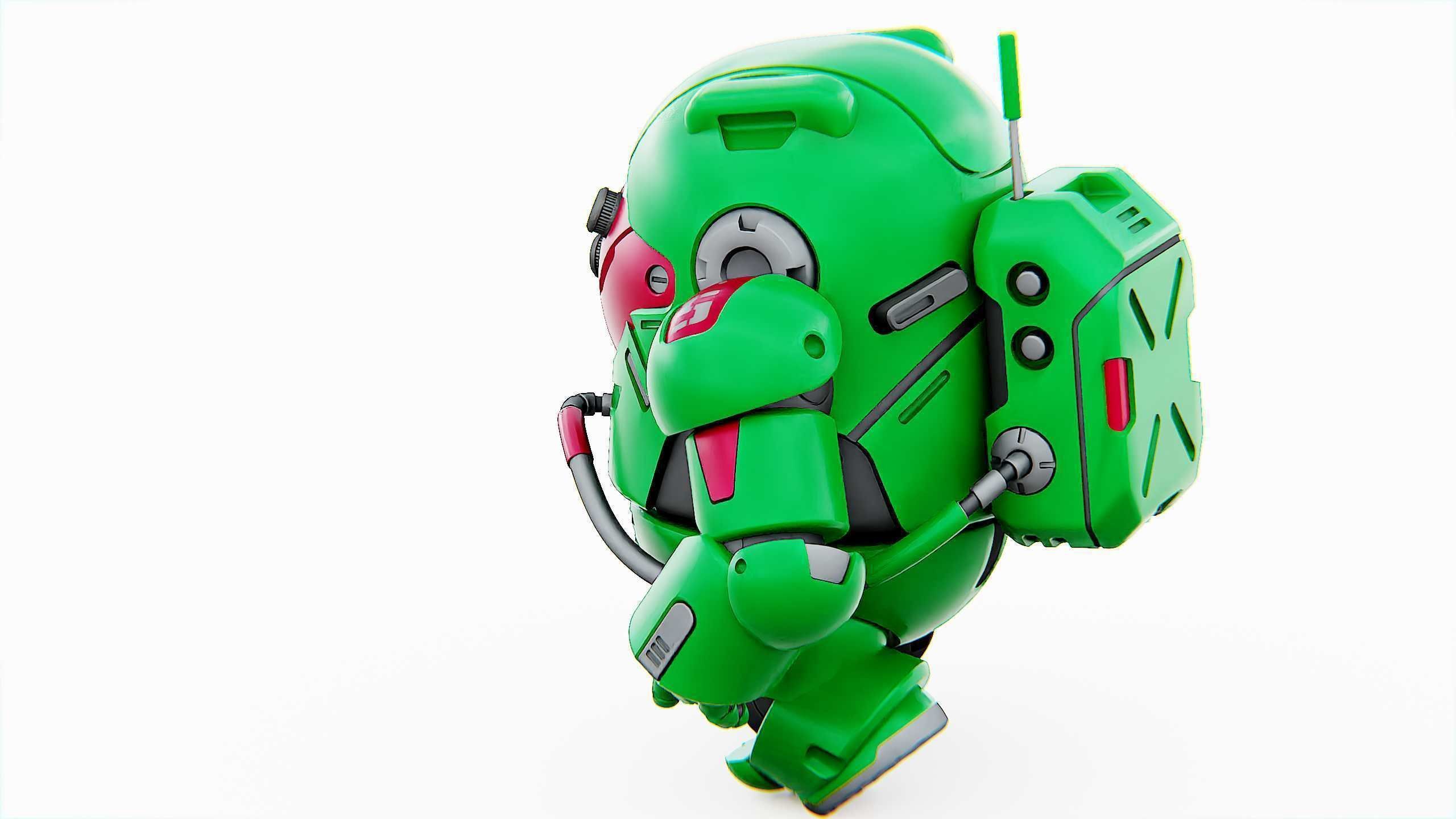 AMONG US CHARACTER-D  Rigged for Unreal Engine - Unity - MIXAMO  3D model_21