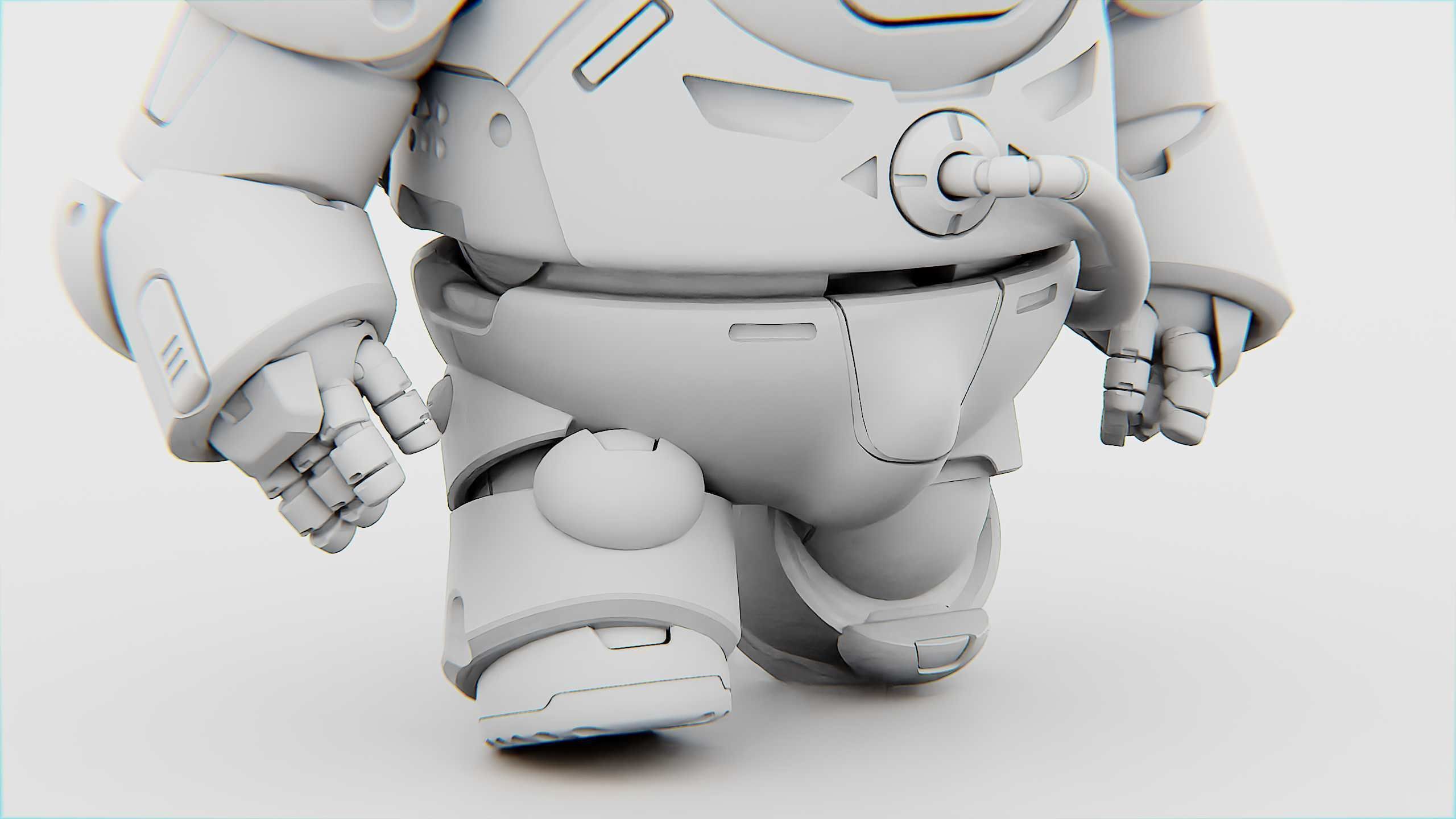 AMONG US CHARACTER-D  Rigged for Unreal Engine - Unity - MIXAMO  3D model_35