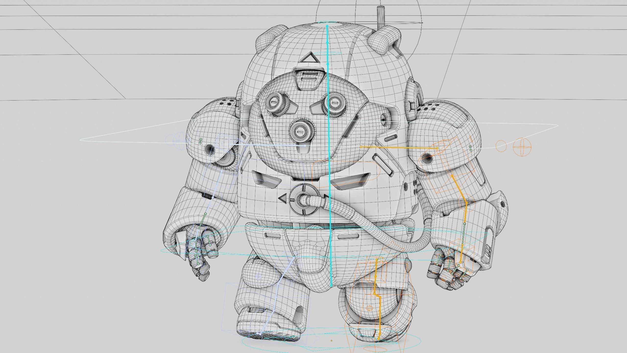 AMONG US CHARACTER-D  Rigged for Unreal Engine - Unity - MIXAMO  3D model_40
