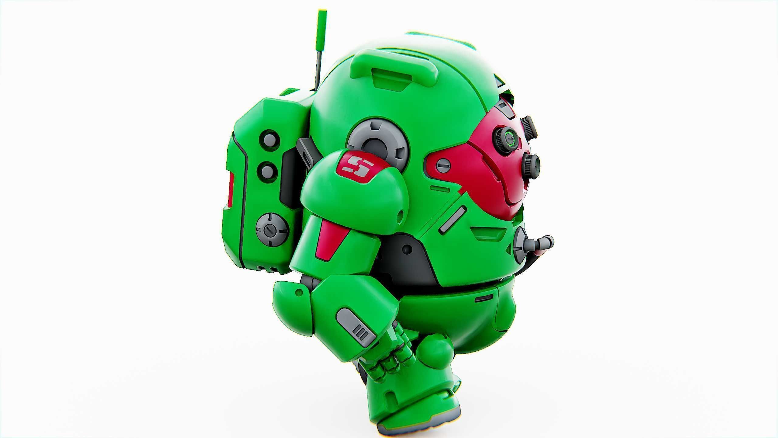 AMONG US CHARACTER-D  Rigged for Unreal Engine - Unity - MIXAMO  3D model_9