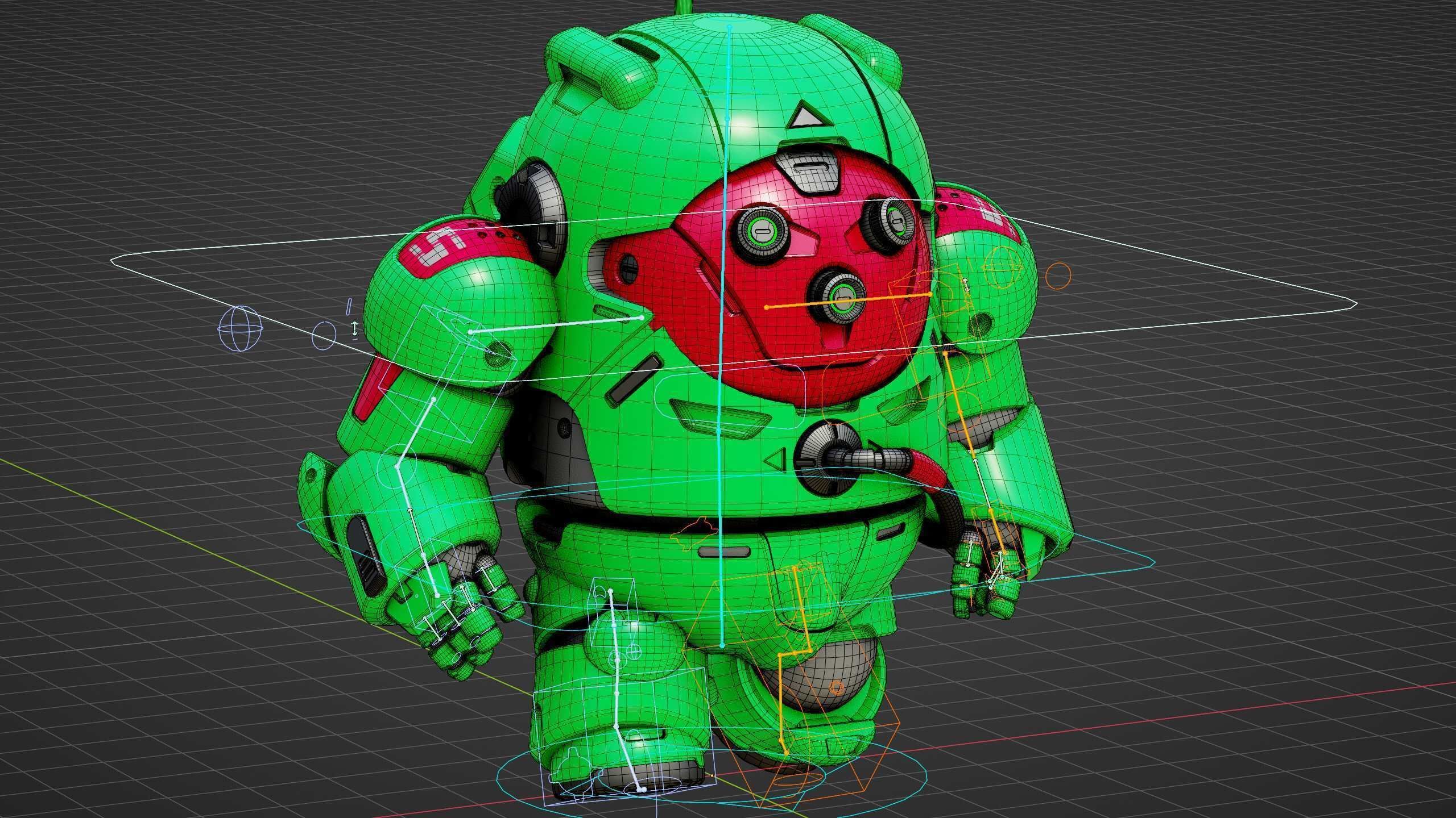 AMONG US CHARACTER-D  Rigged for Unreal Engine - Unity - MIXAMO  3D model_37